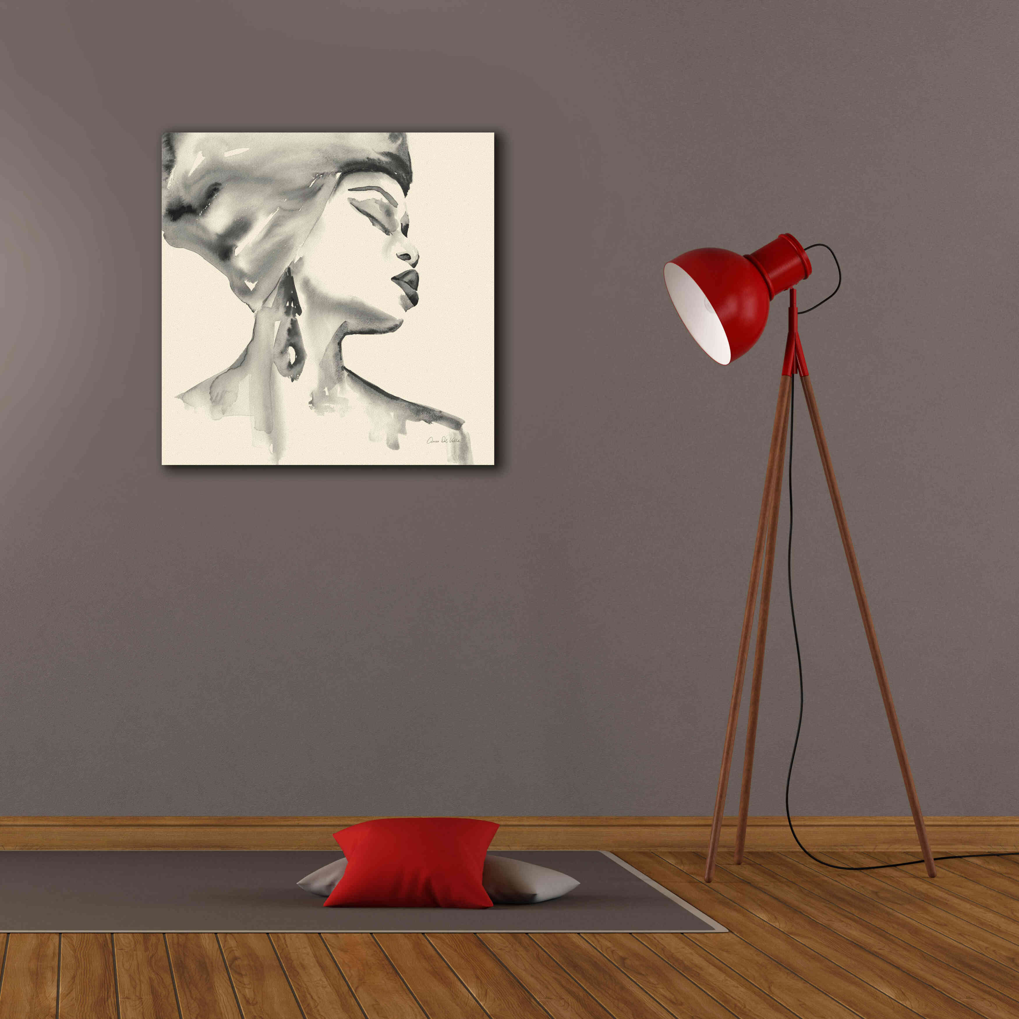 'Woman III Yellow' by Alan Majchrowicz, Giclee Canvas Wall Art,26x26