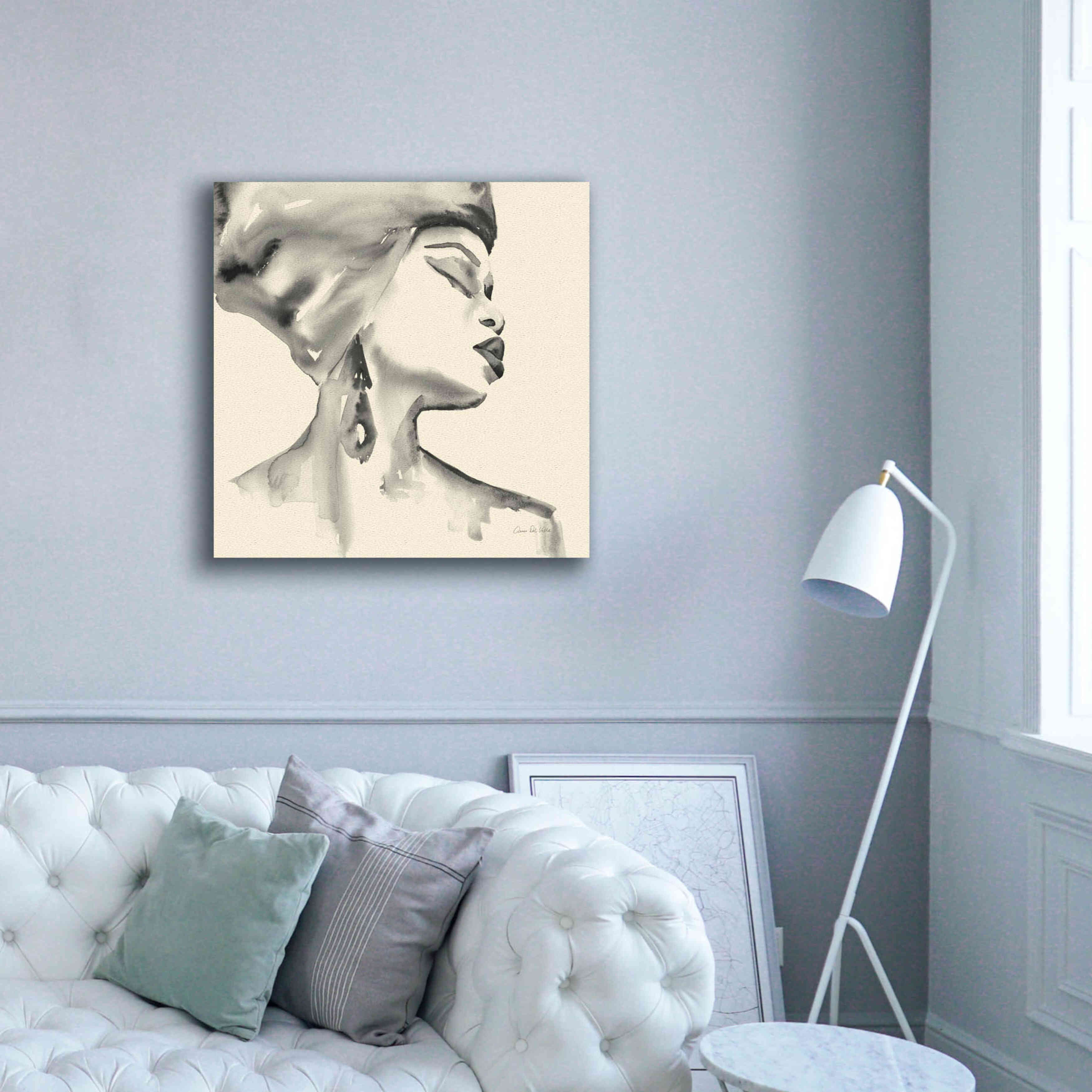 'Woman III Yellow' by Alan Majchrowicz, Giclee Canvas Wall Art,37x37