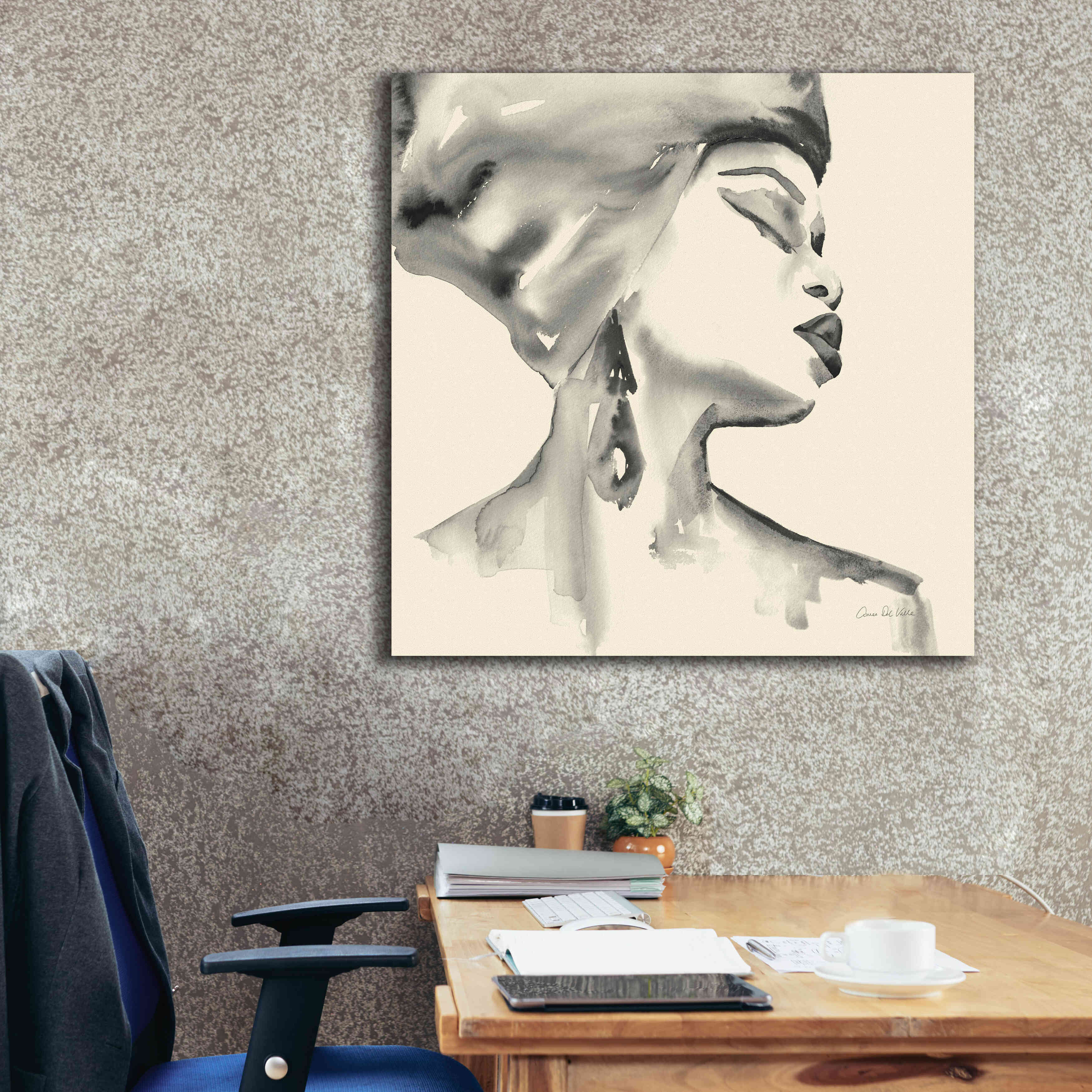 'Woman III Yellow' by Alan Majchrowicz, Giclee Canvas Wall Art,37x37