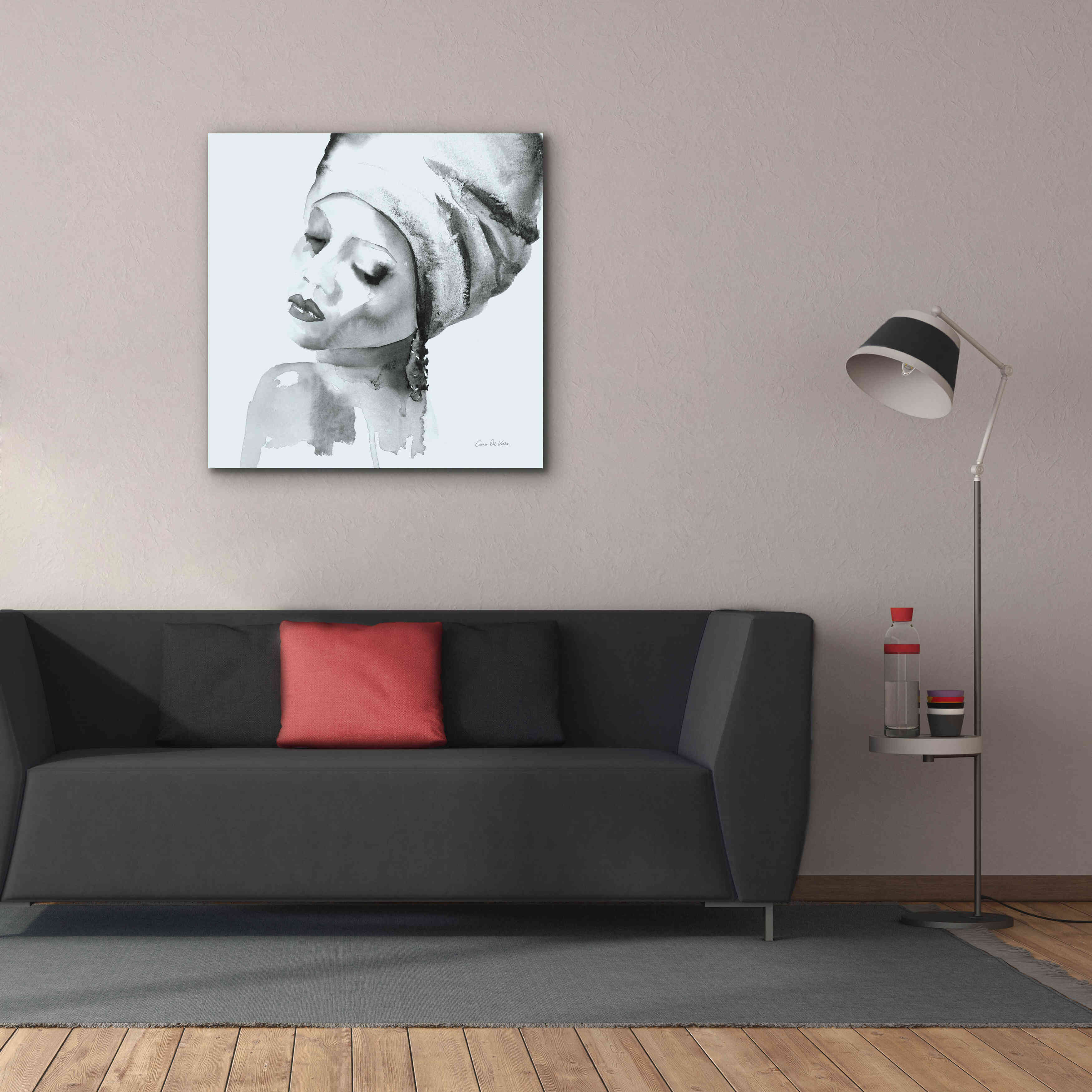 'Woman I Blue' by Alan Majchrowicz, Giclee Canvas Wall Art,37x37