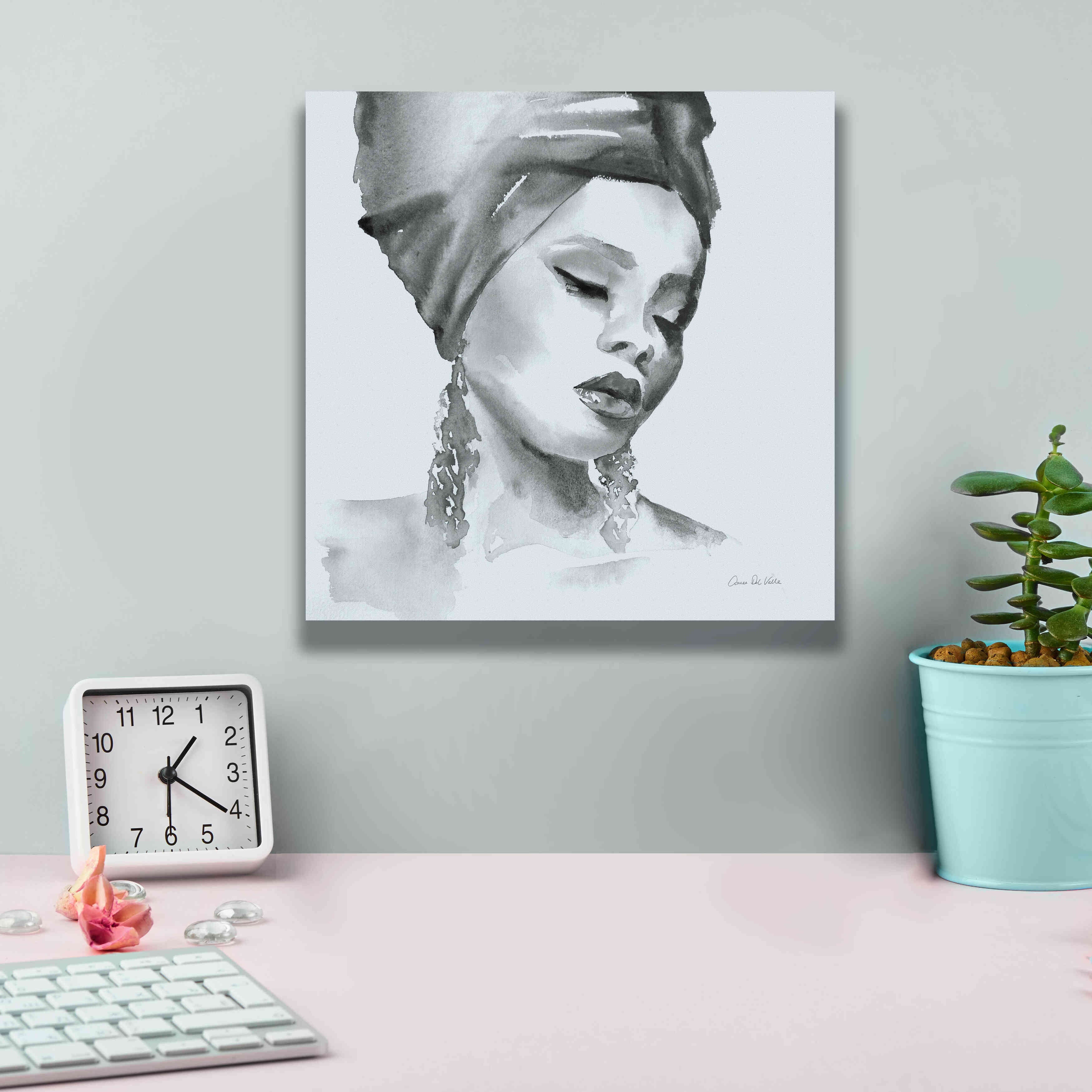 'Woman II Blue' by Alan Majchrowicz, Giclee Canvas Wall Art,12x12