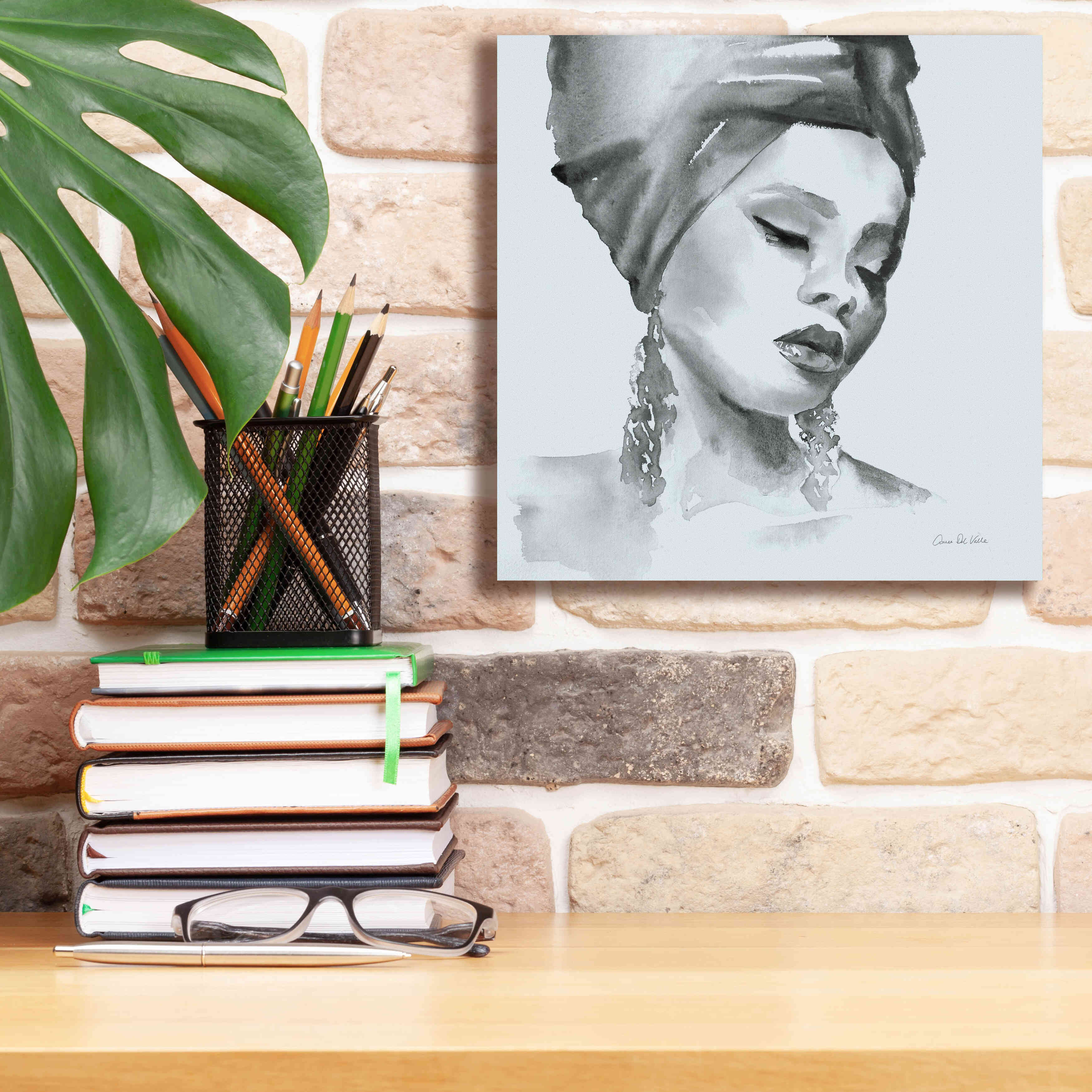 'Woman II Blue' by Alan Majchrowicz, Giclee Canvas Wall Art,12x12
