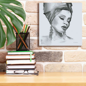 'Woman II Blue' by Alan Majchrowicz, Giclee Canvas Wall Art,12x12