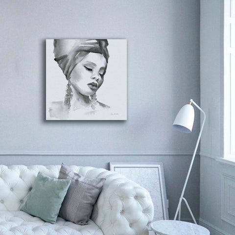 Image of 'Woman II Blue' by Alan Majchrowicz, Giclee Canvas Wall Art,37x37