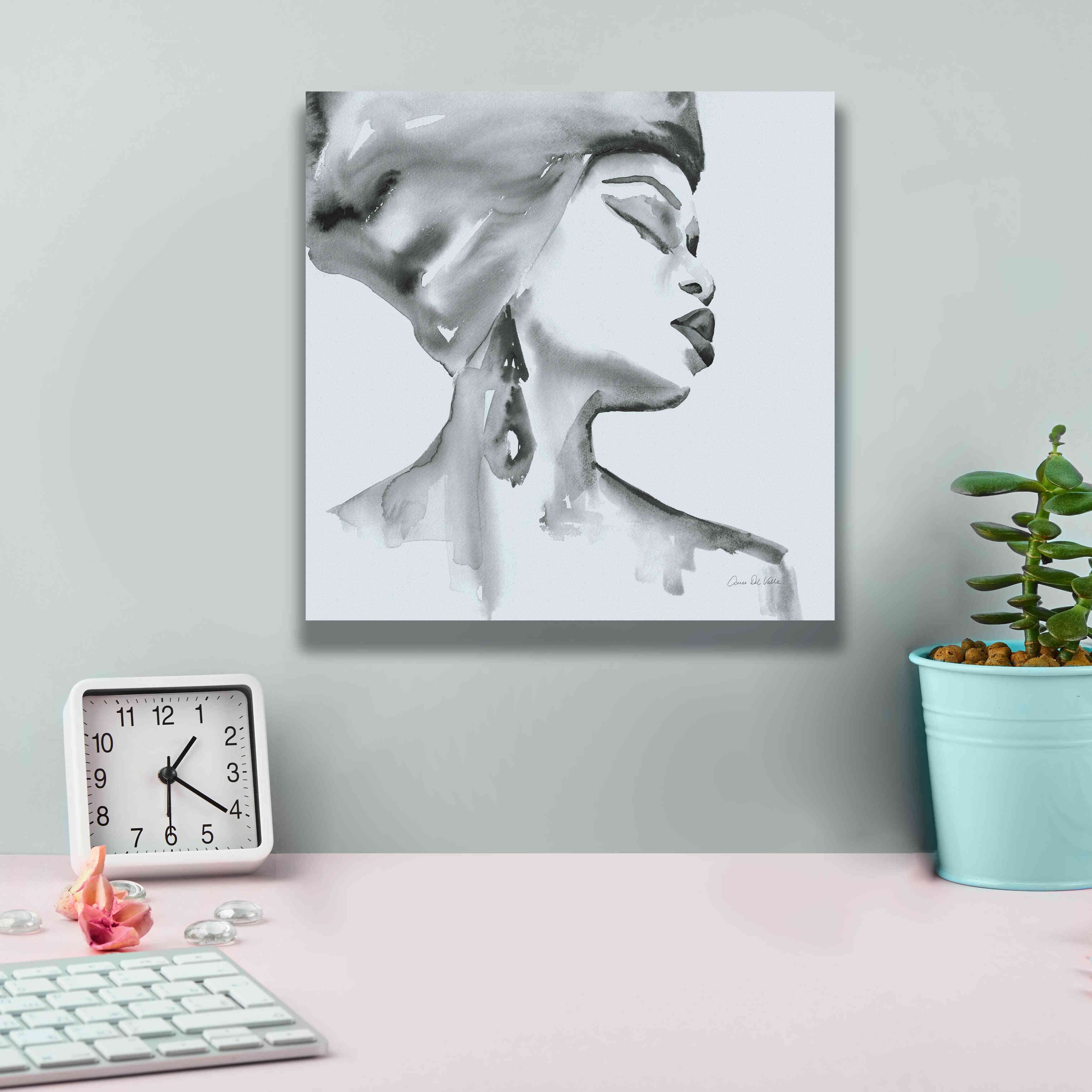 'Woman III Blue' by Alan Majchrowicz, Giclee Canvas Wall Art,12x12