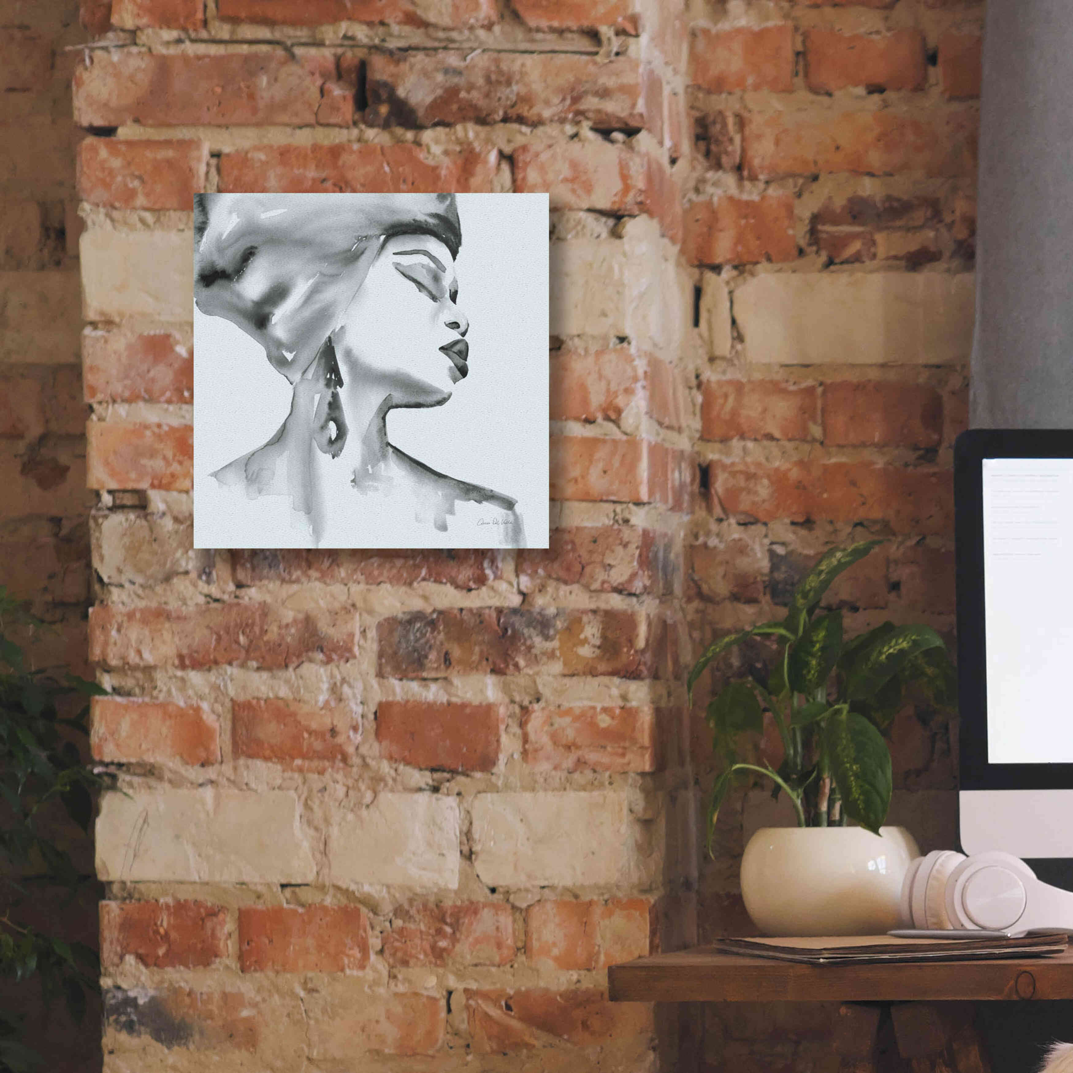 'Woman III Blue' by Alan Majchrowicz, Giclee Canvas Wall Art,12x12