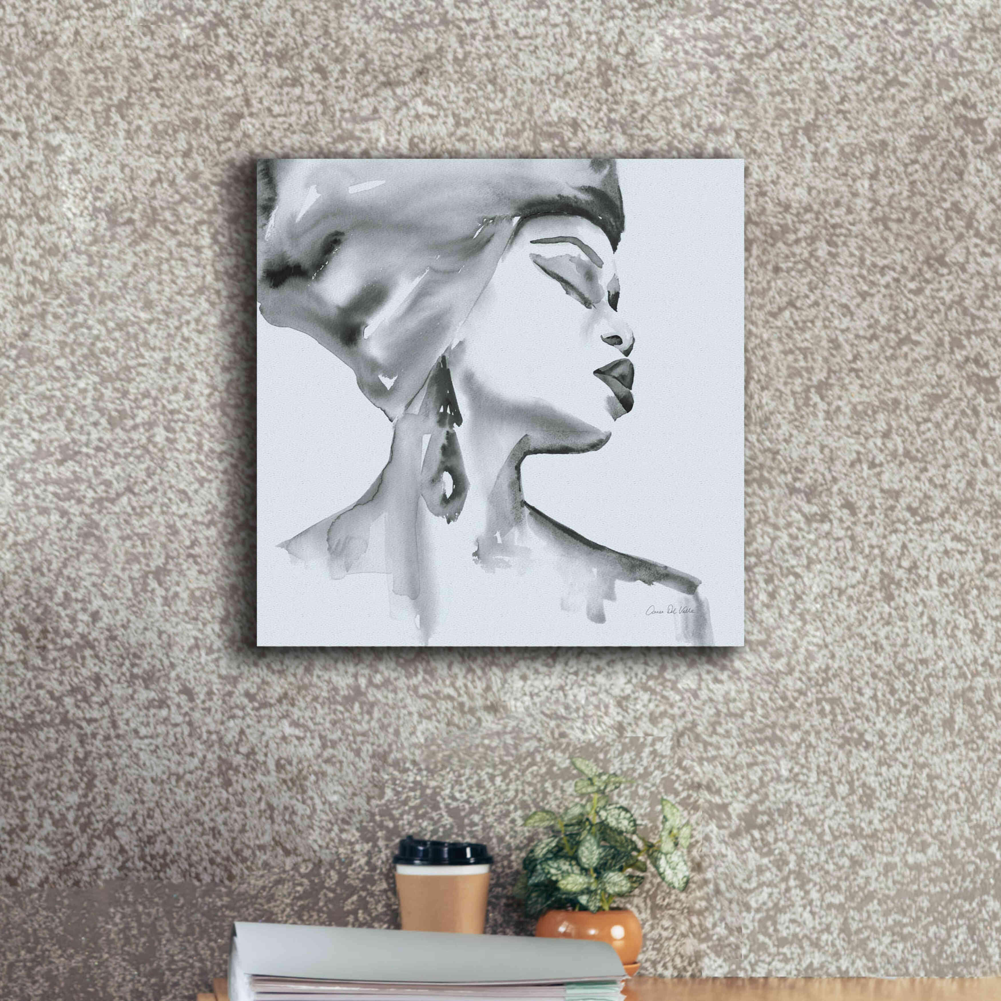 'Woman III Blue' by Alan Majchrowicz, Giclee Canvas Wall Art,18x18
