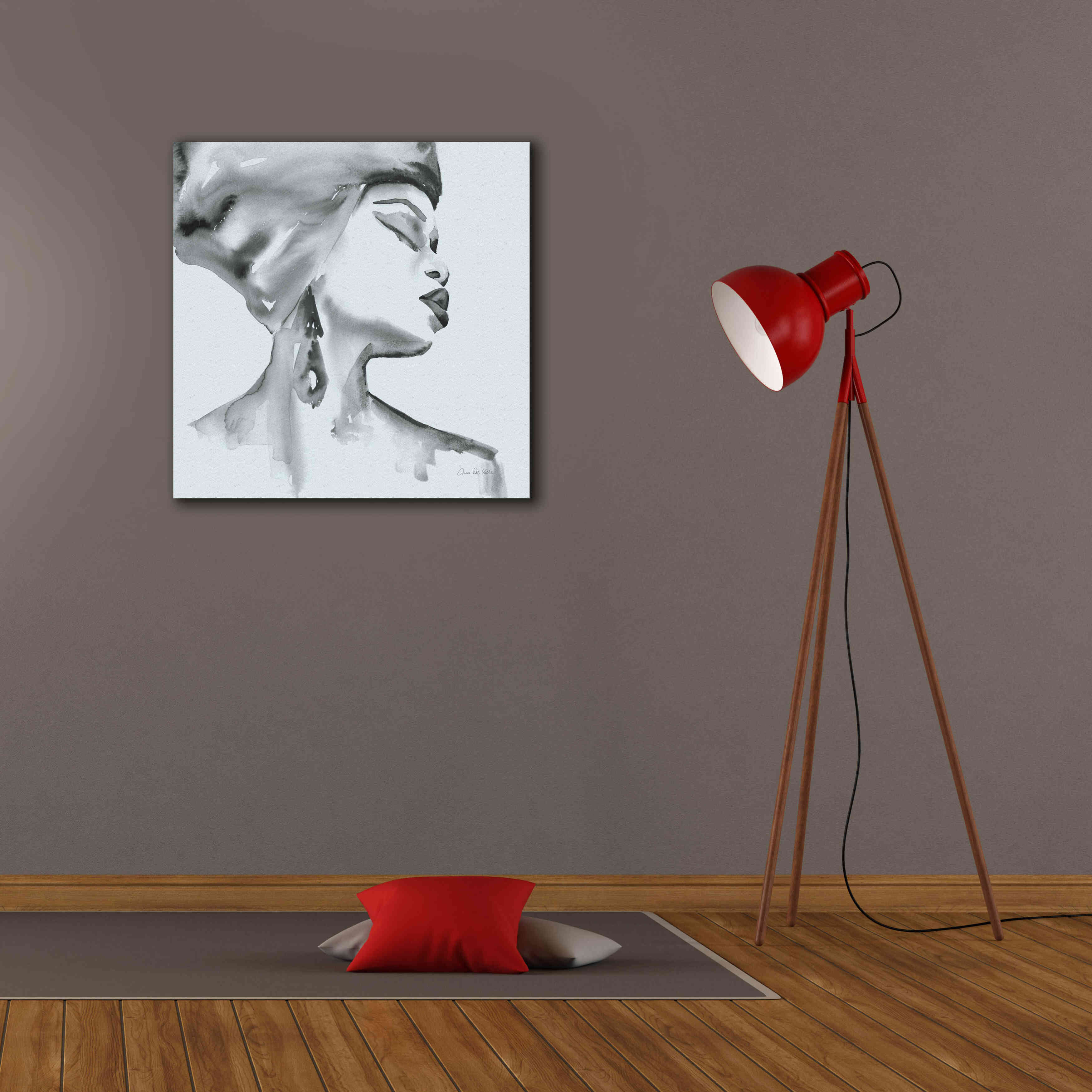 'Woman III Blue' by Alan Majchrowicz, Giclee Canvas Wall Art,26x26