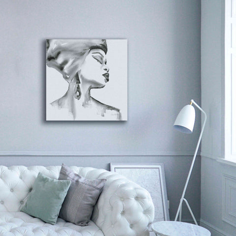 Image of 'Woman III Blue' by Alan Majchrowicz, Giclee Canvas Wall Art,37x37