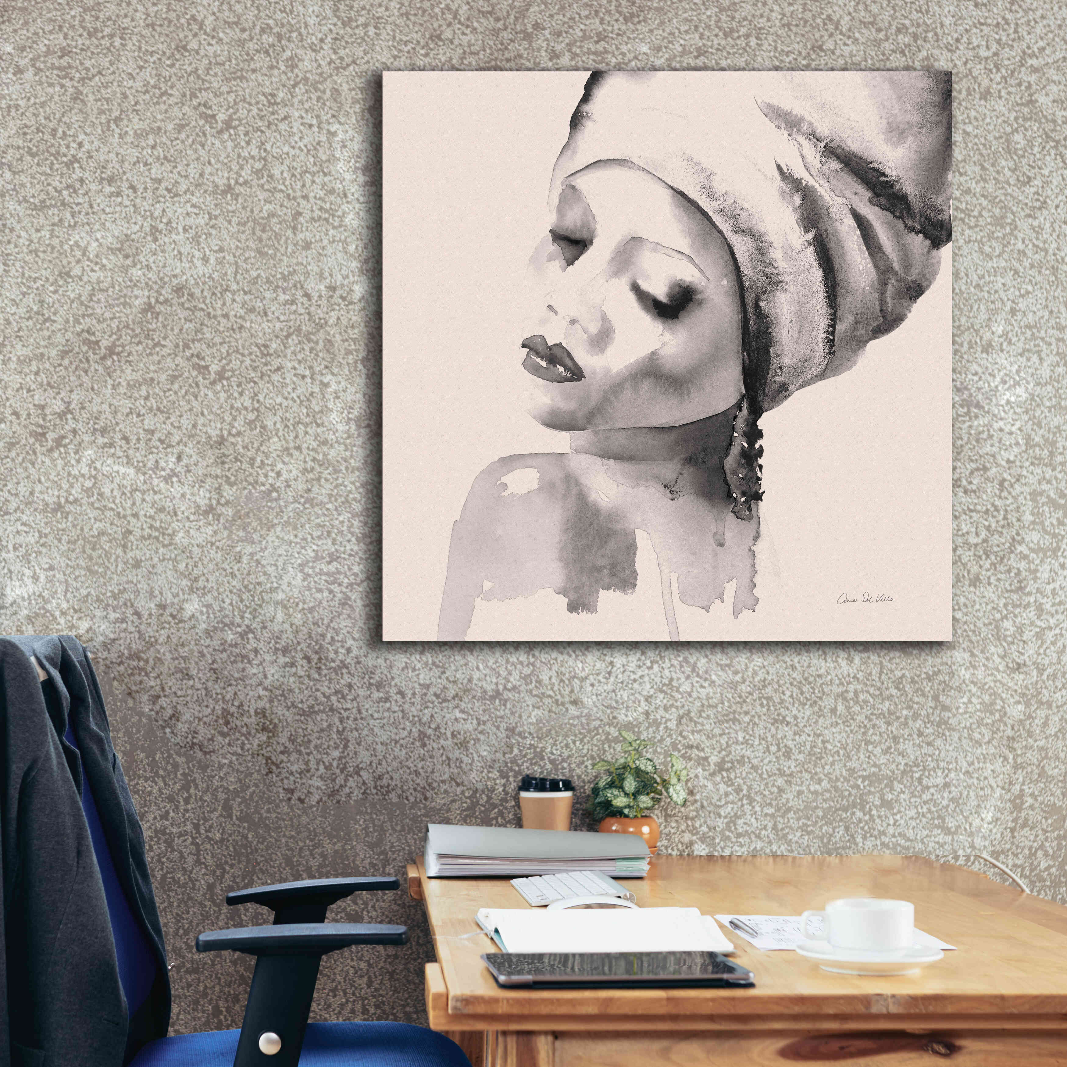 'Woman I Pink' by Alan Majchrowicz, Giclee Canvas Wall Art,37x37