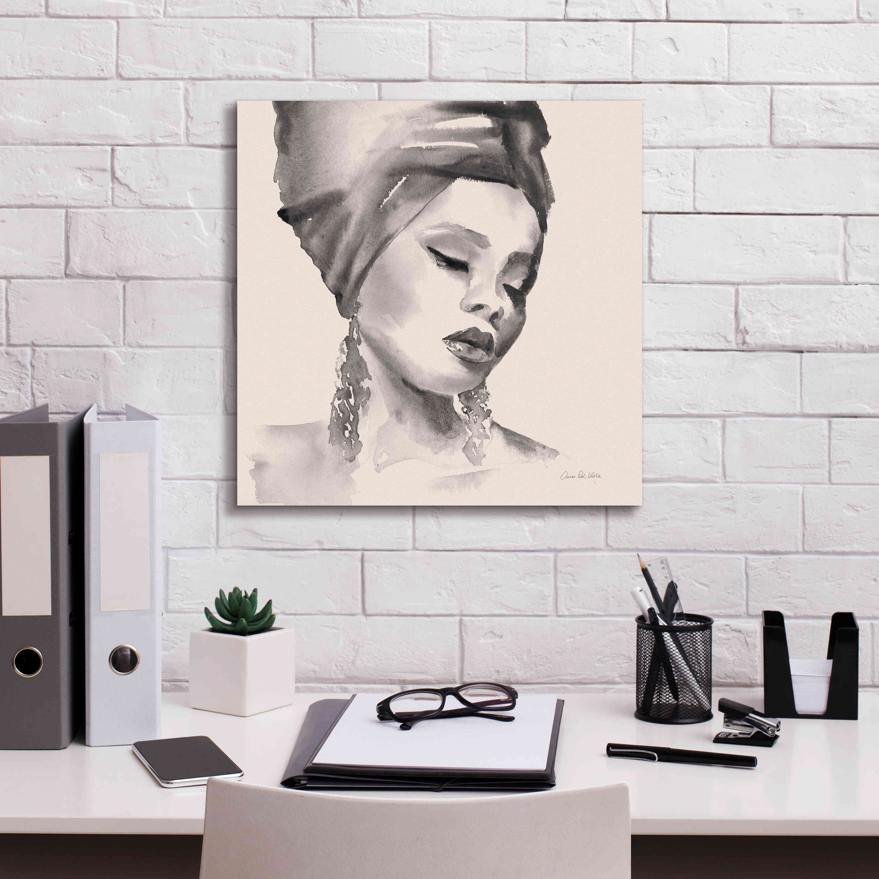 'Woman II Pink' by Alan Majchrowicz, Giclee Canvas Wall Art,18x18