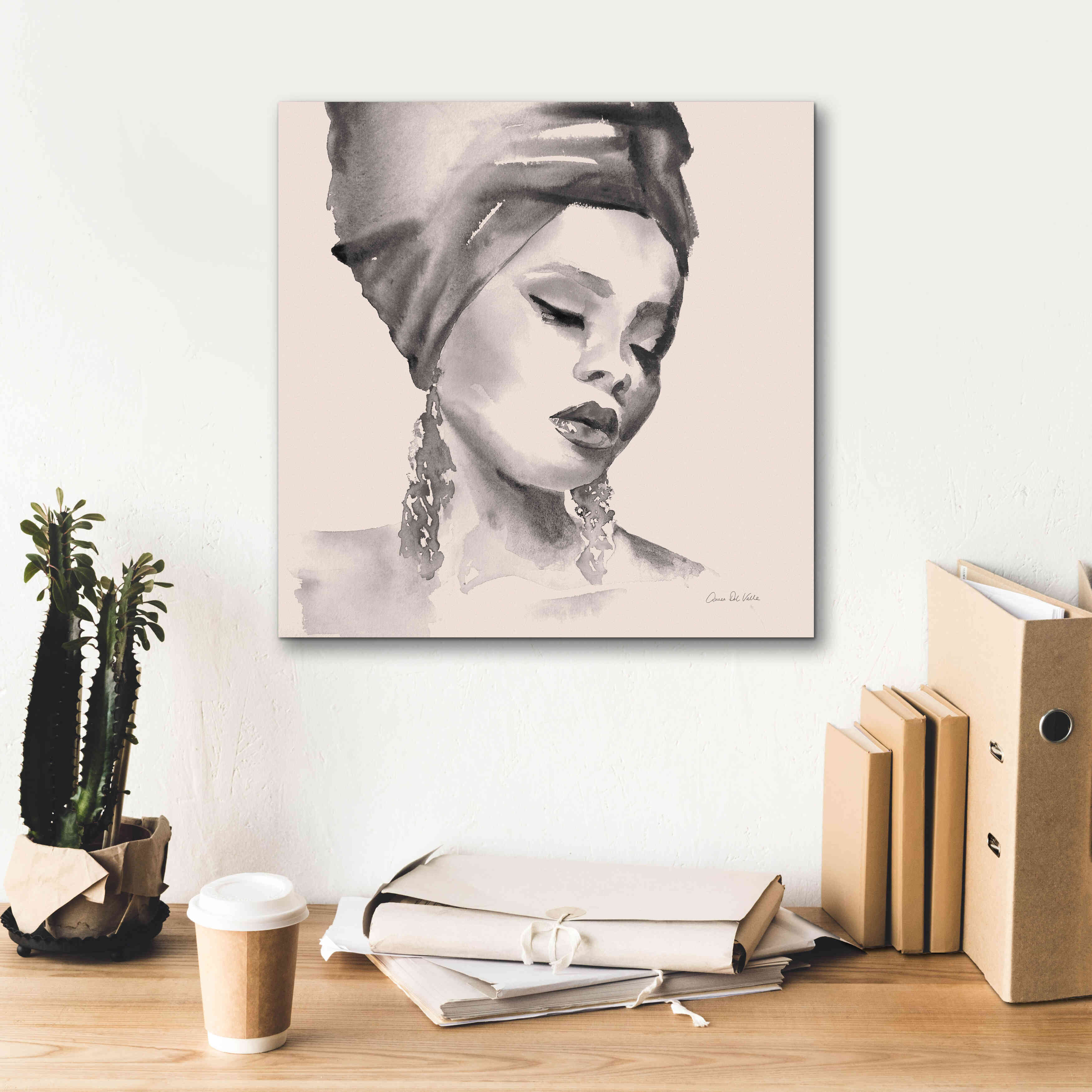 'Woman II Pink' by Alan Majchrowicz, Giclee Canvas Wall Art,18x18
