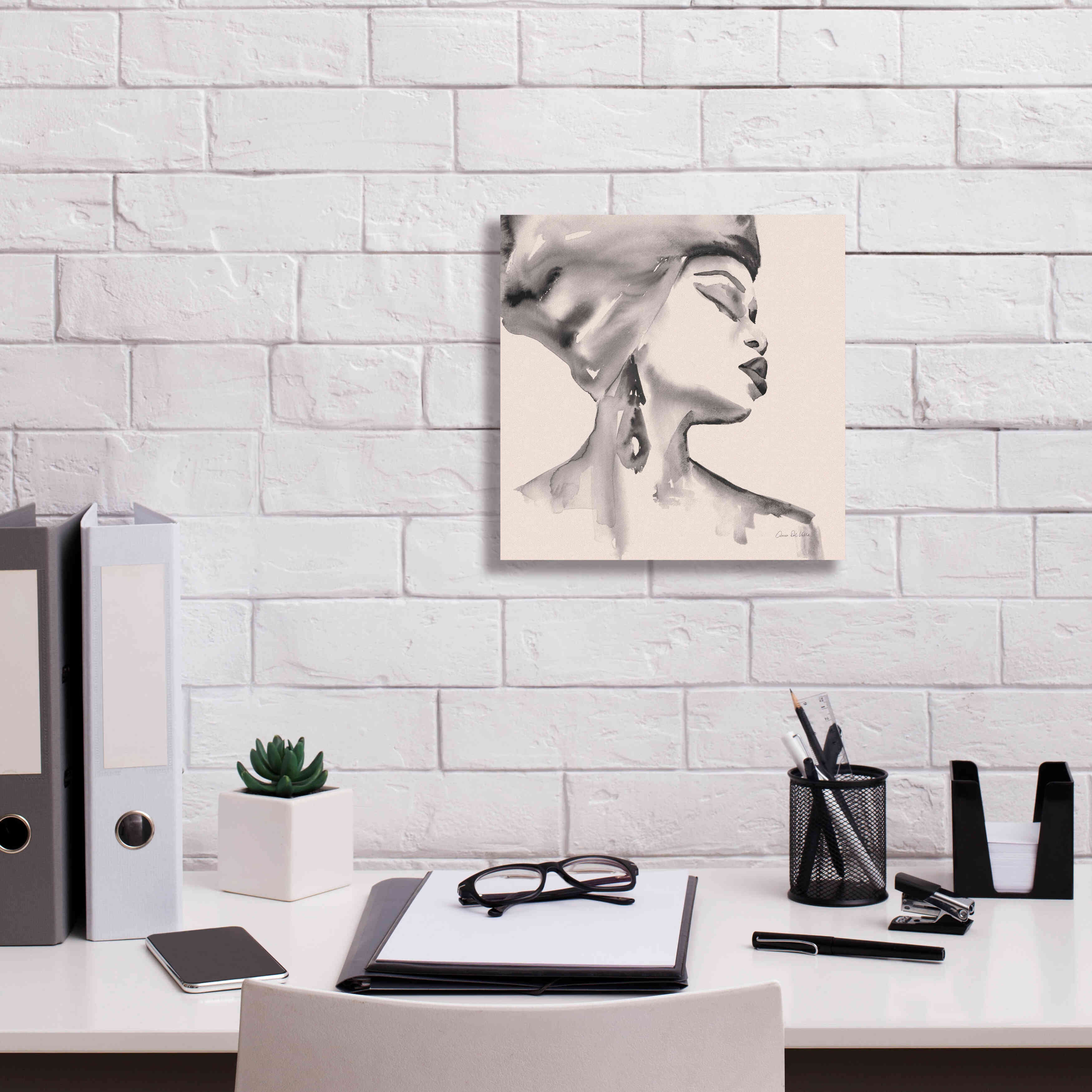 'Woman III Pink' by Alan Majchrowicz, Giclee Canvas Wall Art,12x12