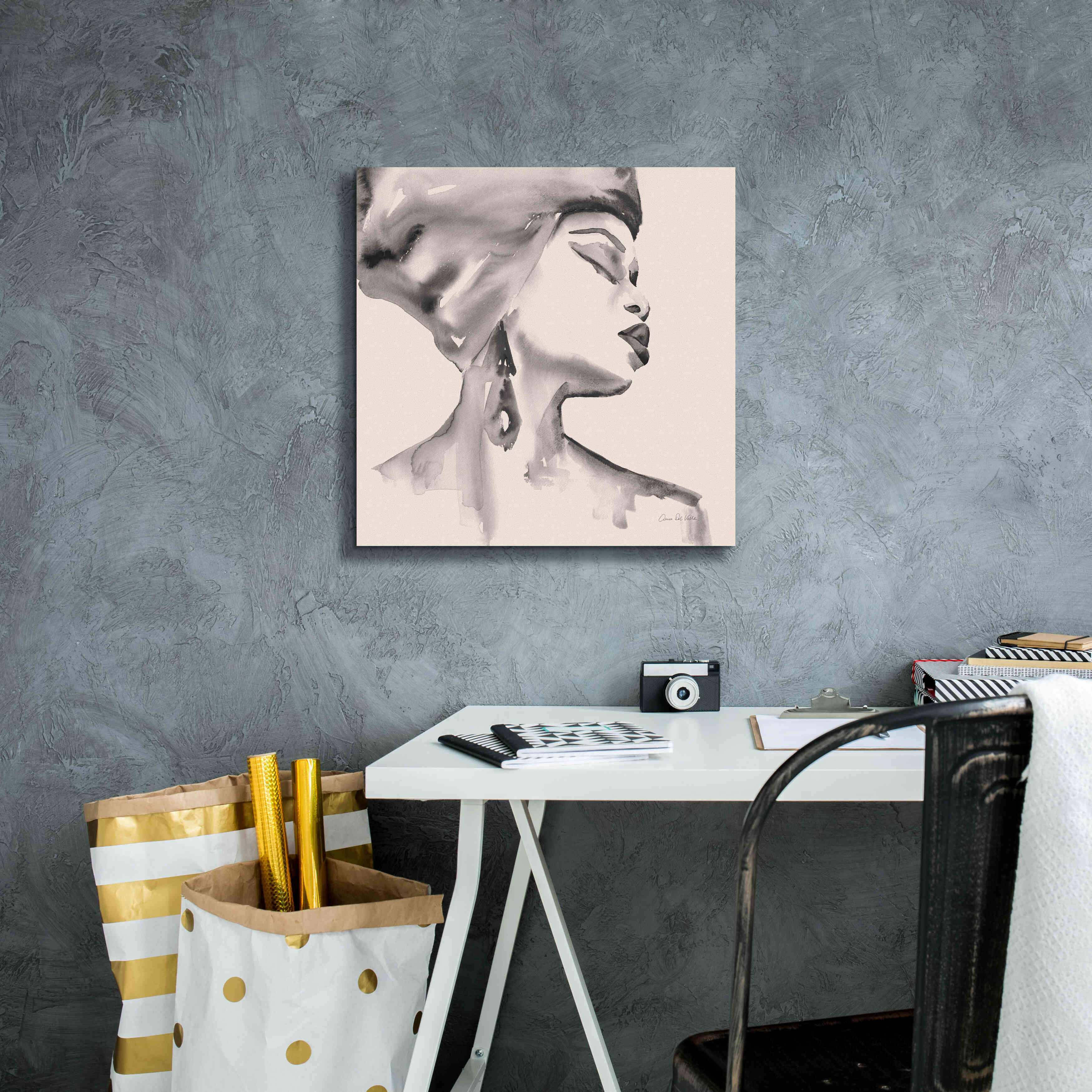 'Woman III Pink' by Alan Majchrowicz, Giclee Canvas Wall Art,18x18