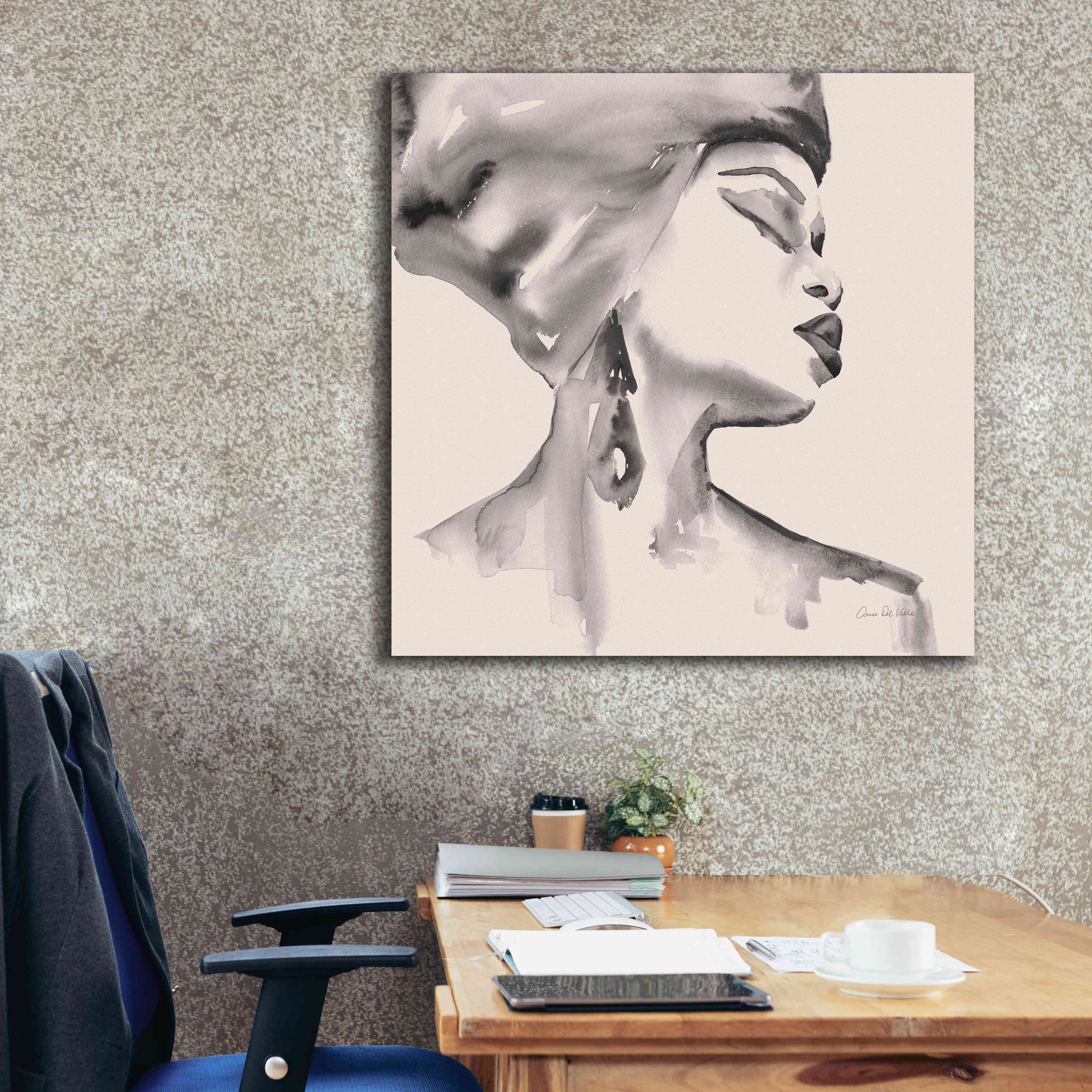'Woman III Pink' by Alan Majchrowicz, Giclee Canvas Wall Art,37x37