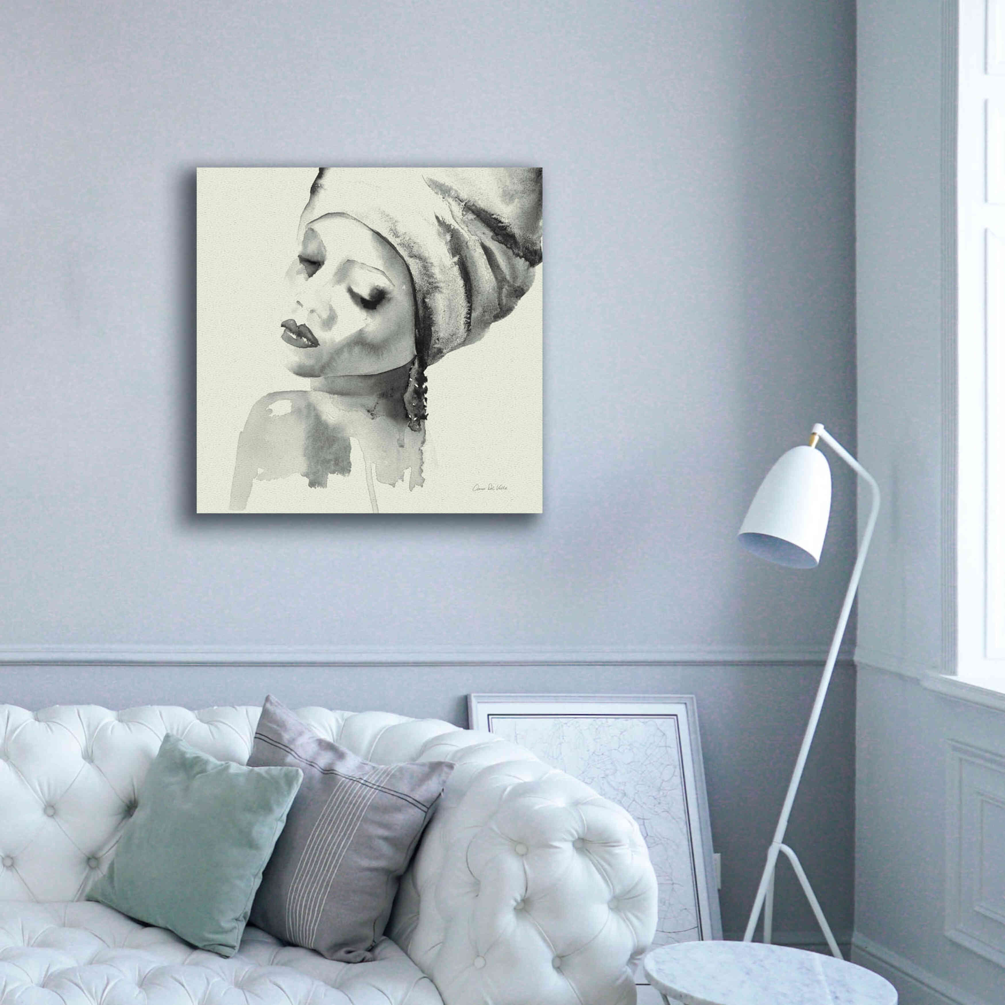 'Woman I Green' by Alan Majchrowicz, Giclee Canvas Wall Art,37x37