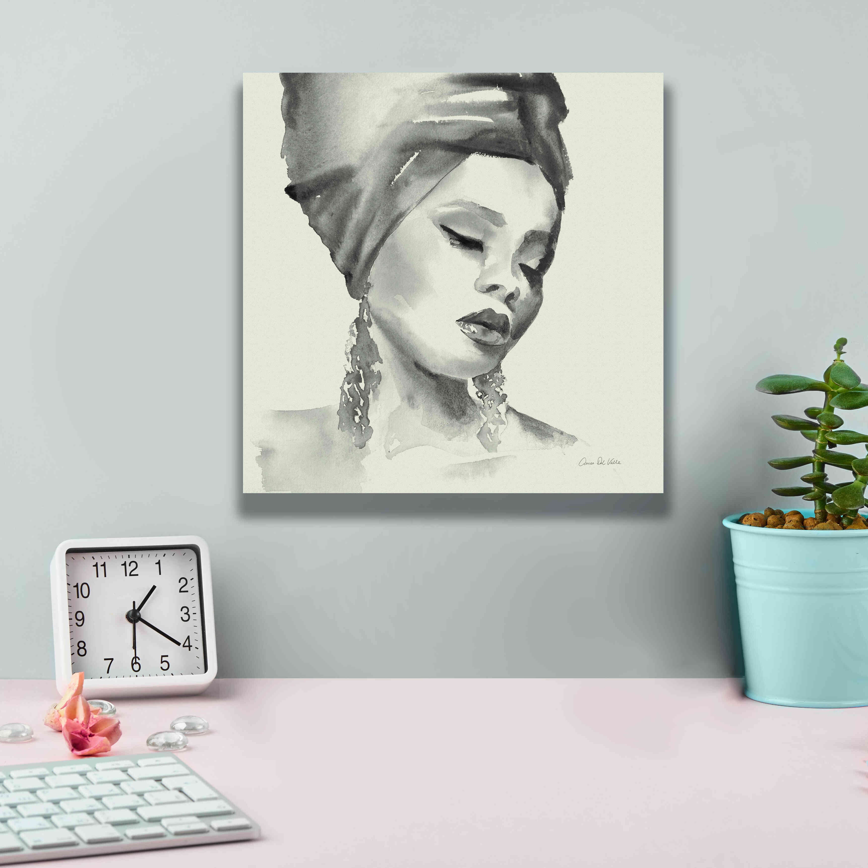 'Woman II Green' by Alan Majchrowicz, Giclee Canvas Wall Art,12x12