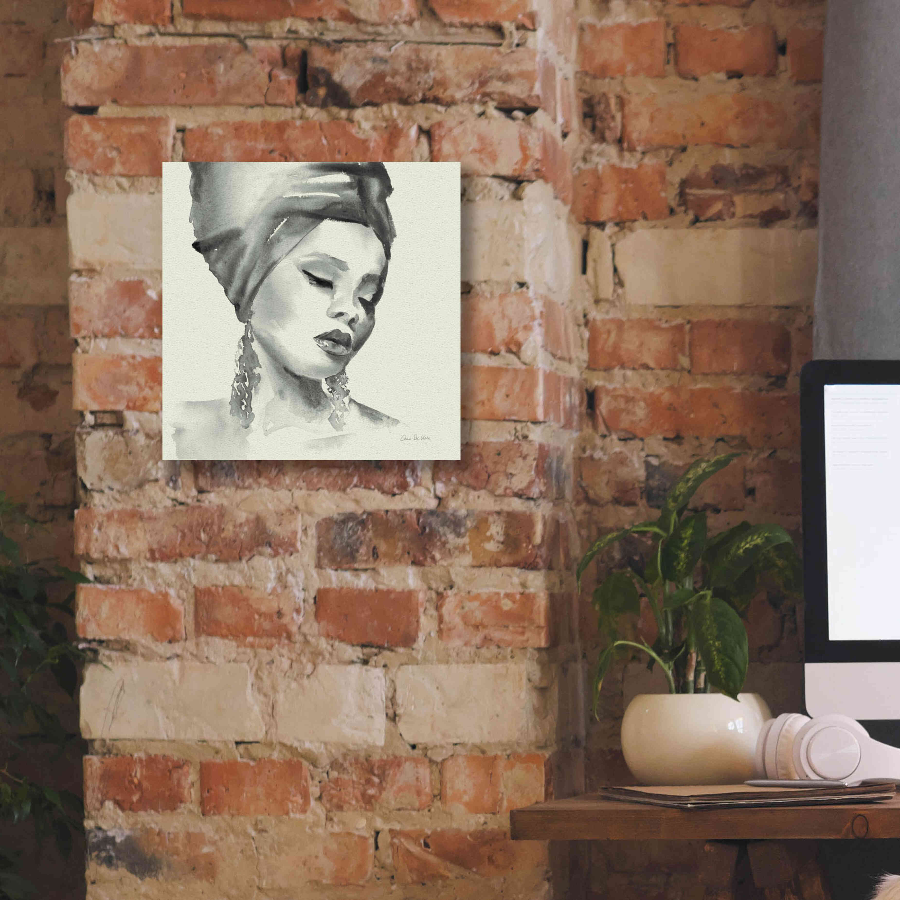 'Woman II Green' by Alan Majchrowicz, Giclee Canvas Wall Art,12x12