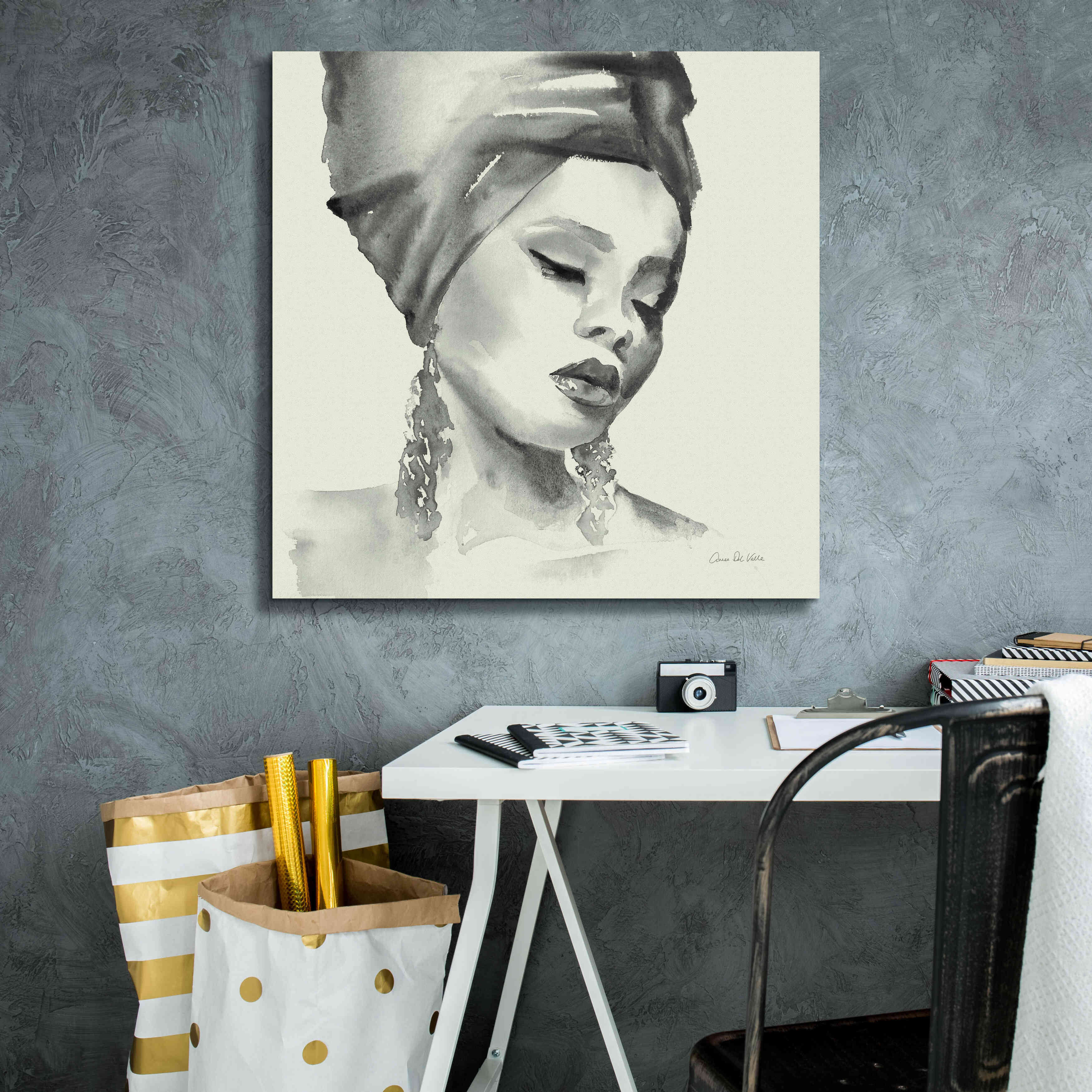 'Woman II Green' by Alan Majchrowicz, Giclee Canvas Wall Art,26x26