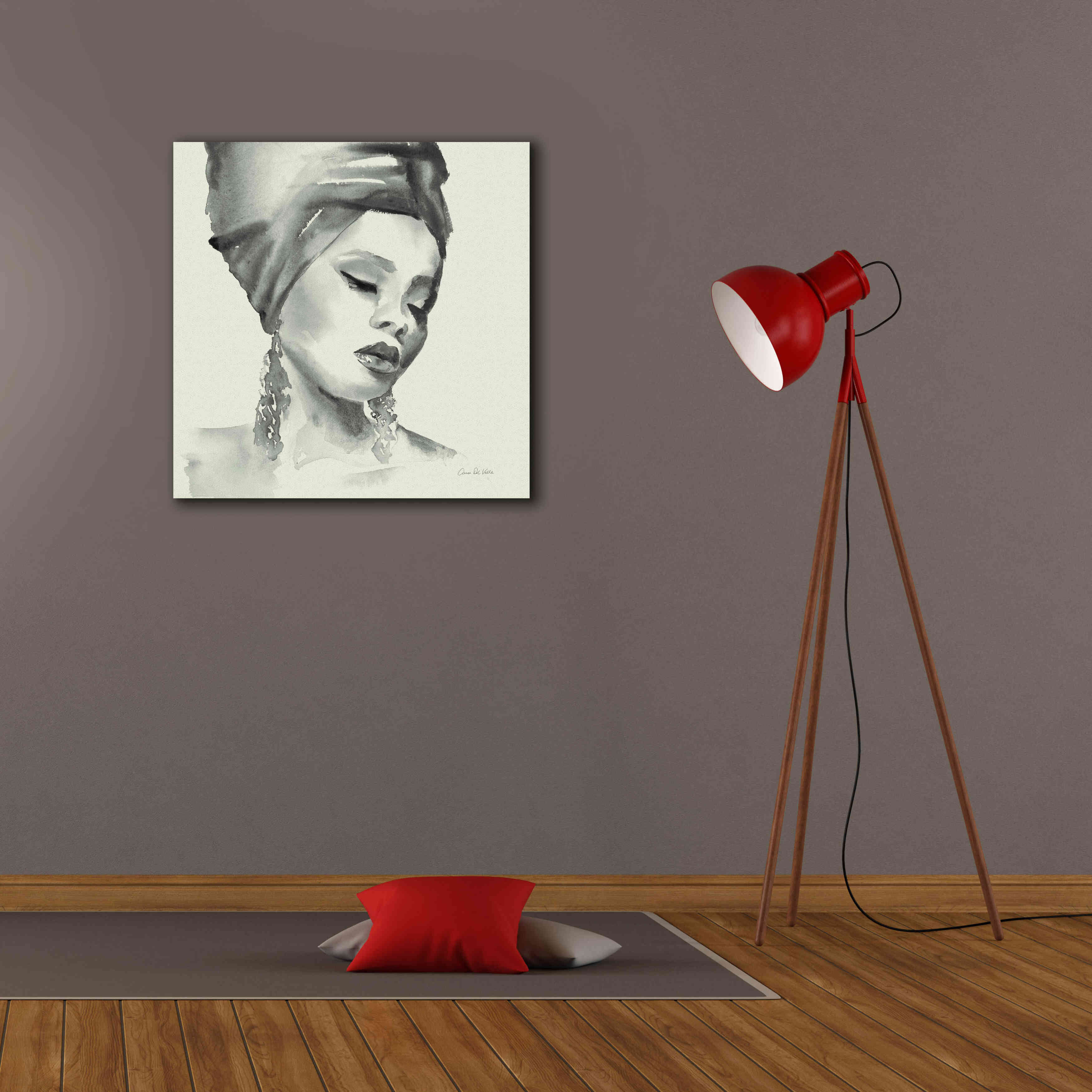 'Woman II Green' by Alan Majchrowicz, Giclee Canvas Wall Art,26x26