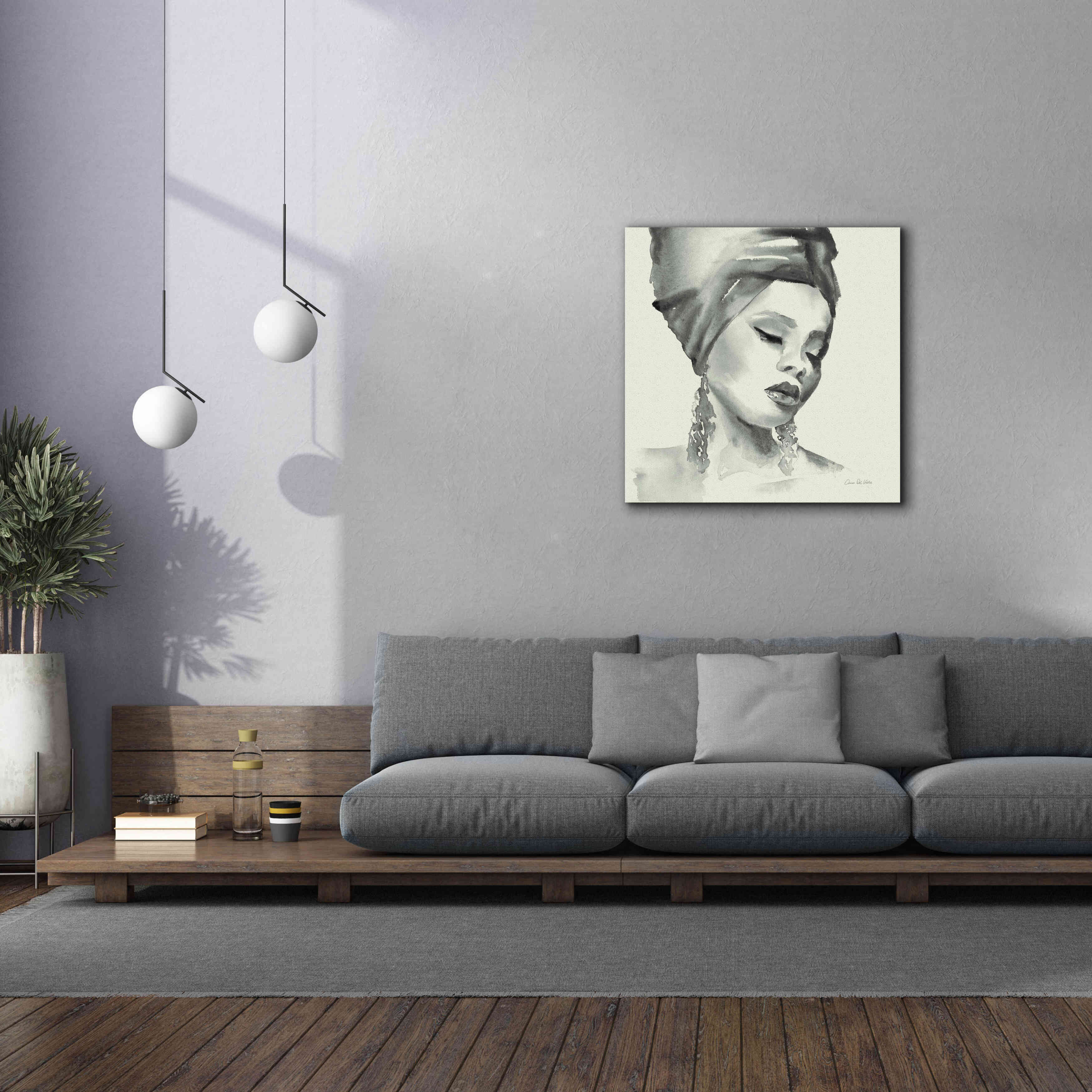 'Woman II Green' by Alan Majchrowicz, Giclee Canvas Wall Art,37x37
