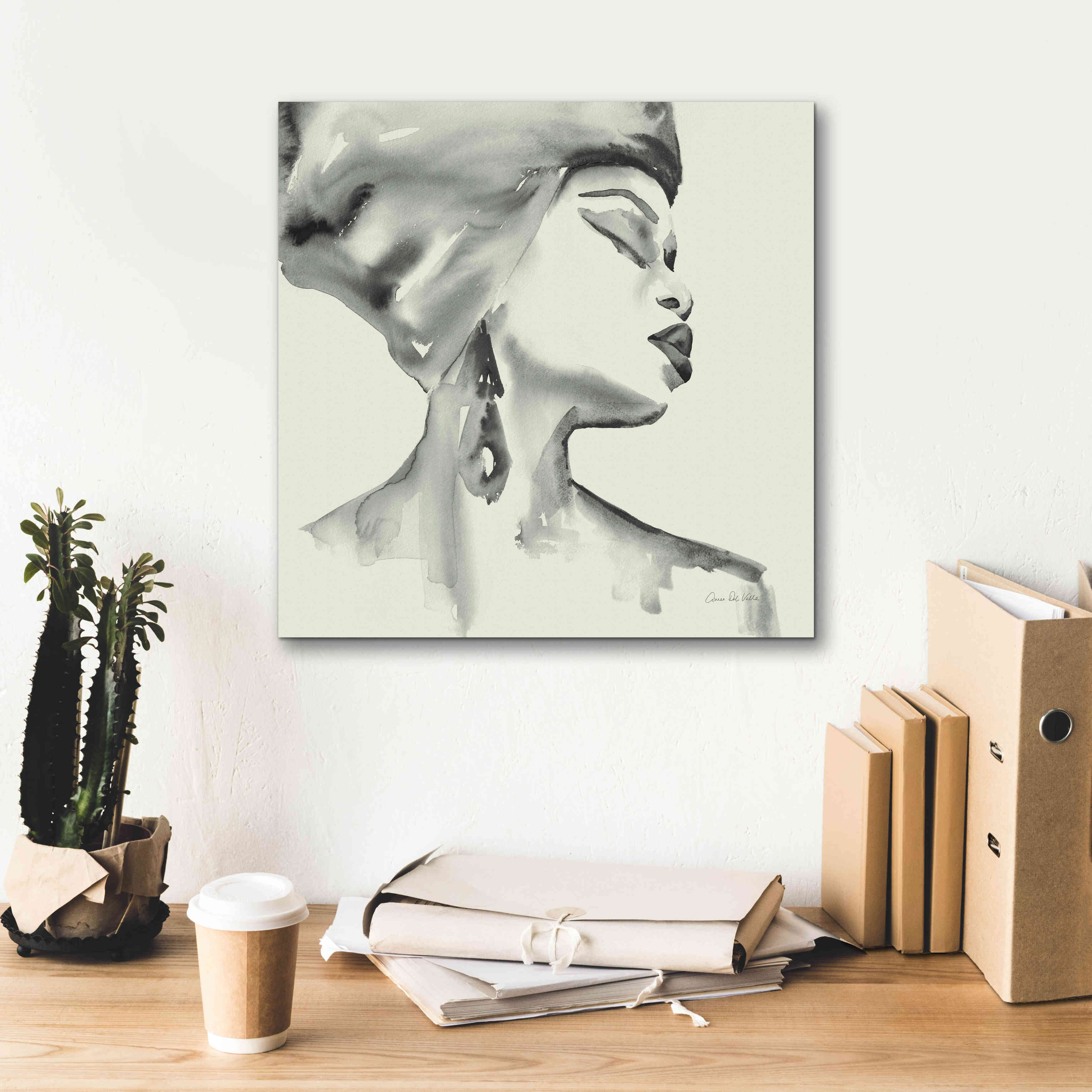 'Woman III Green' by Alan Majchrowicz, Giclee Canvas Wall Art,18x18