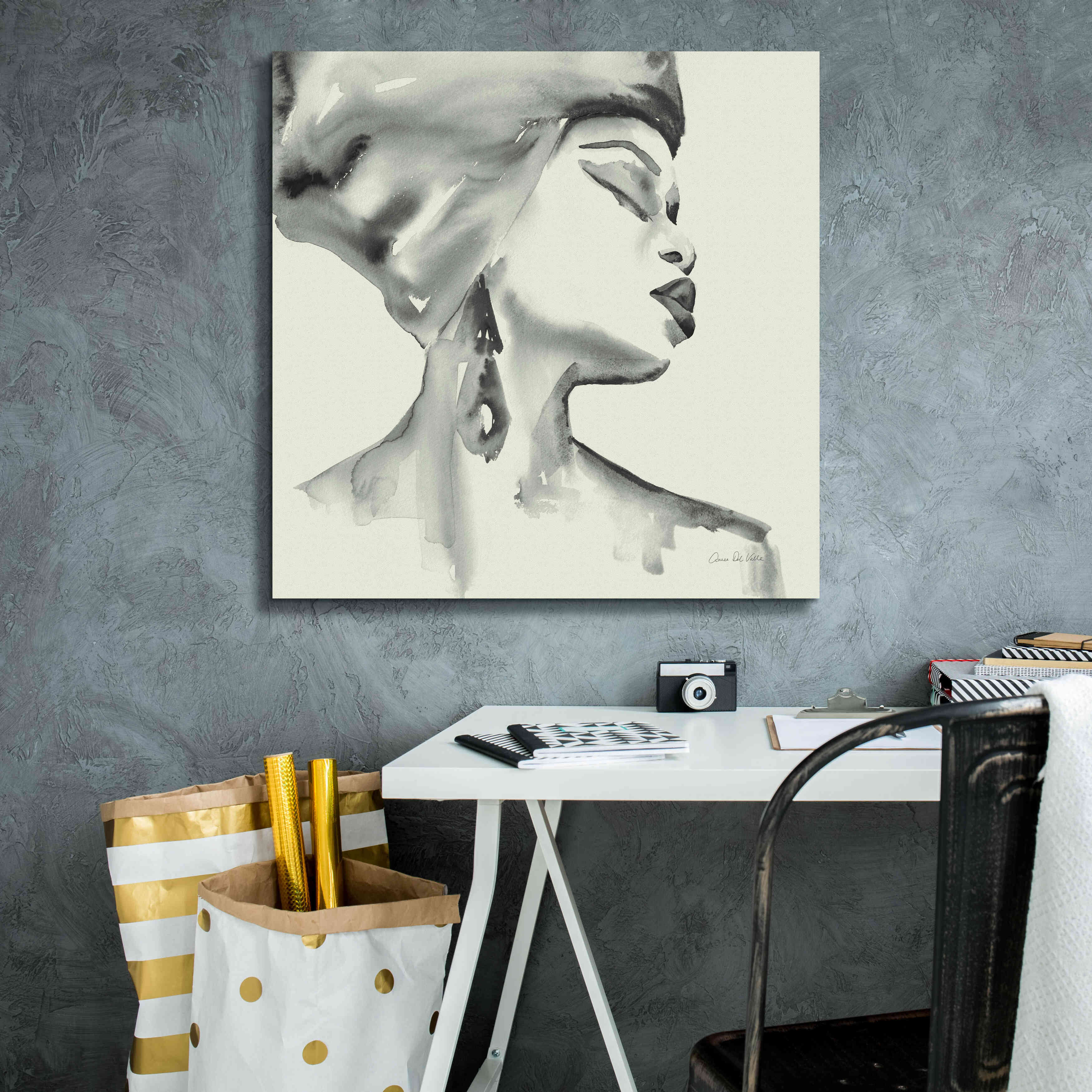'Woman III Green' by Alan Majchrowicz, Giclee Canvas Wall Art,26x26