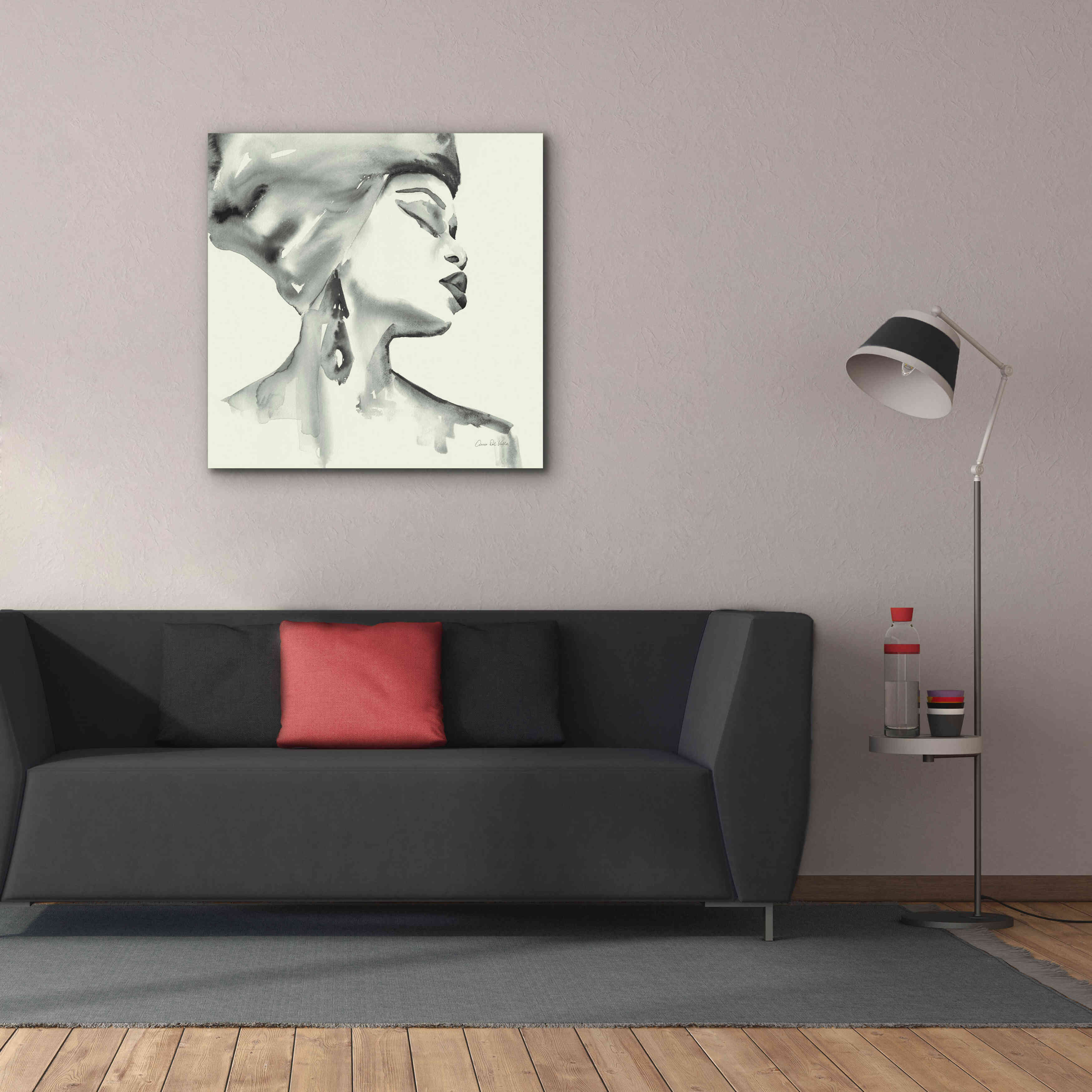 'Woman III Green' by Alan Majchrowicz, Giclee Canvas Wall Art,37x37