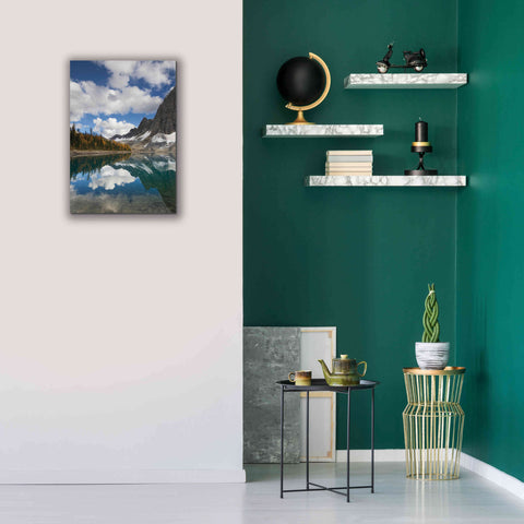 Image of 'Floe Lake Reflection I' by Alan Majchrowicz, Giclee Canvas Wall Art,18x26
