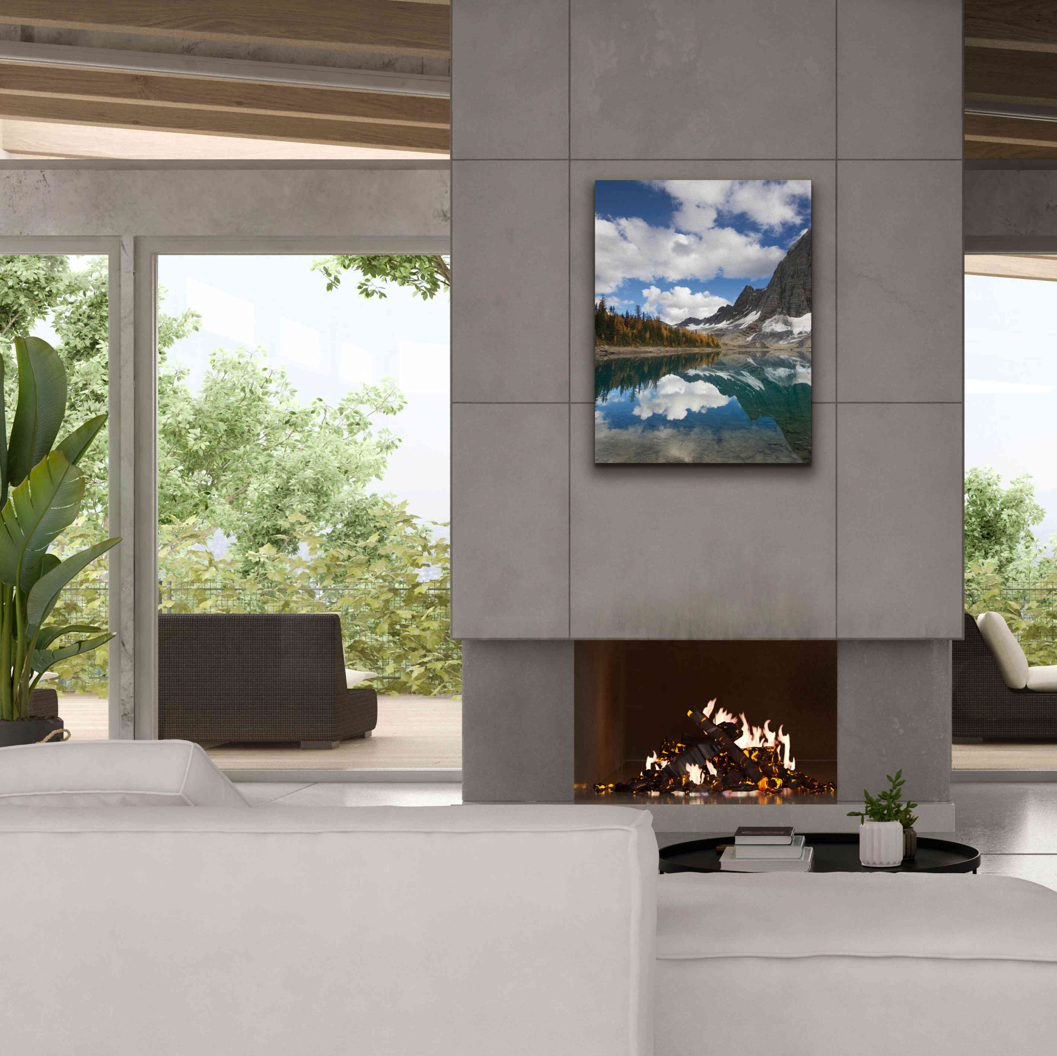 'Floe Lake Reflection I' by Alan Majchrowicz, Giclee Canvas Wall Art,26x34