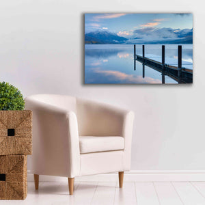 'Lake Mcdonald Dock' by Alan Majchrowicz, Giclee Canvas Wall Art,40x26