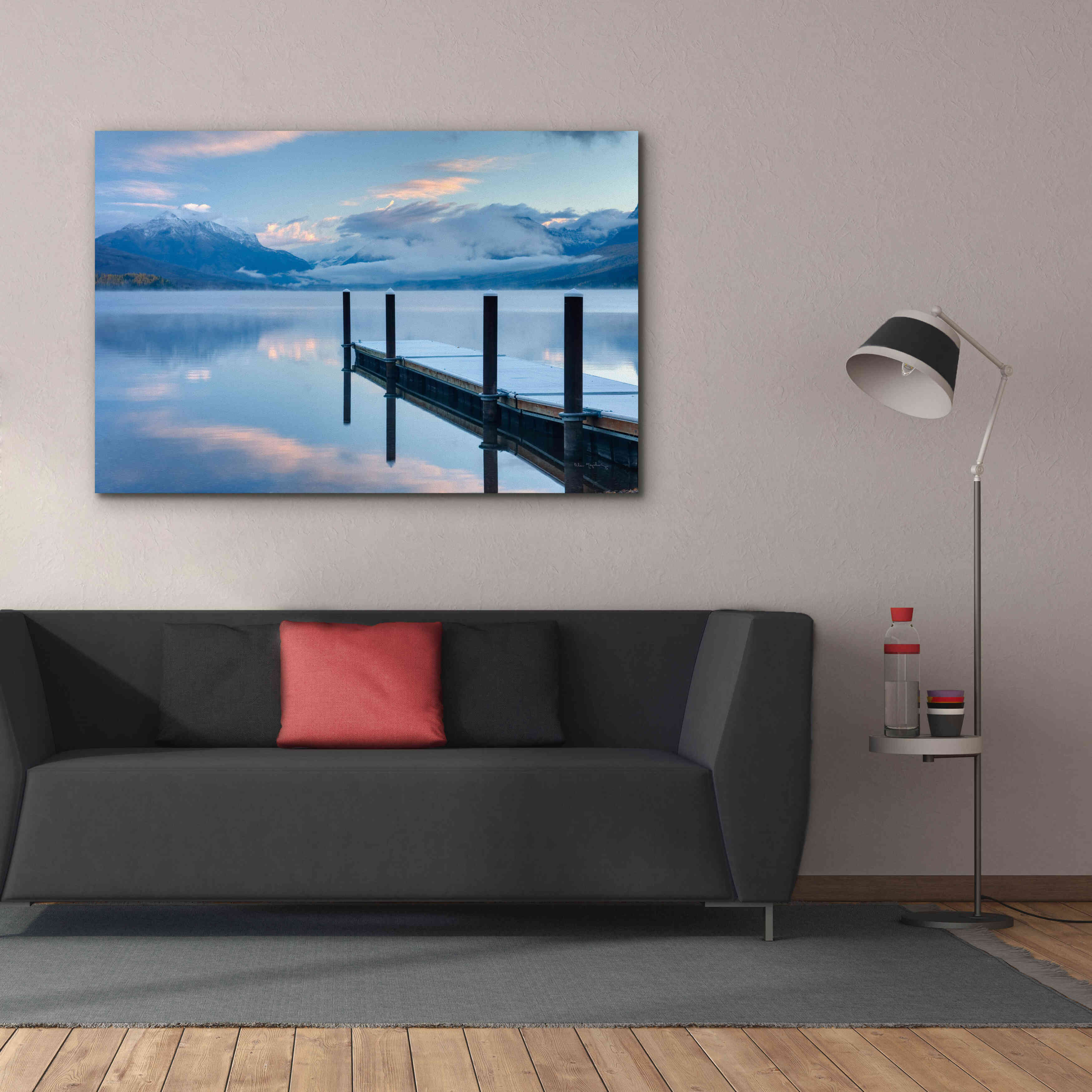 'Lake Mcdonald Dock' by Alan Majchrowicz, Giclee Canvas Wall Art,60x40