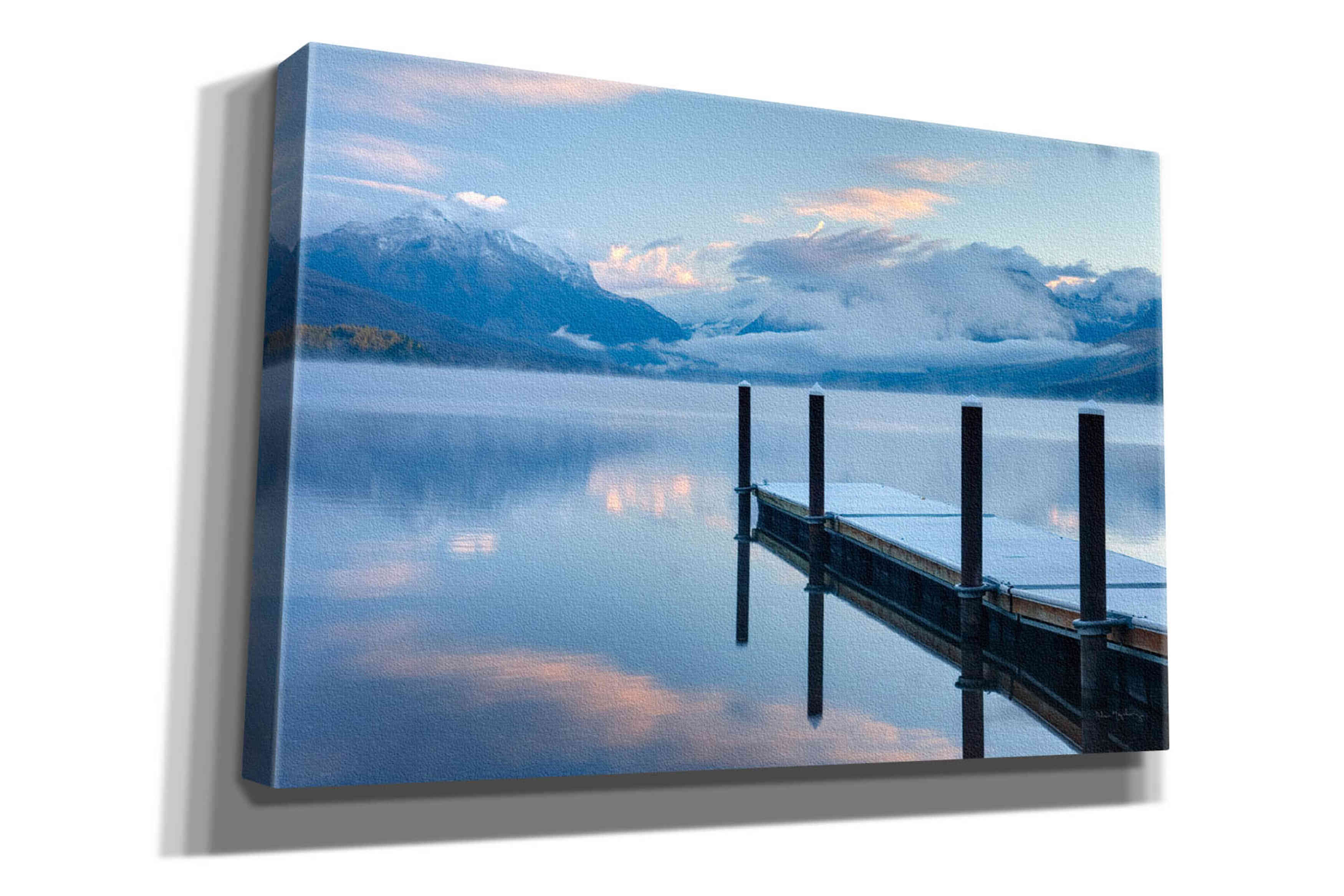 'Lake Mcdonald Dock' by Alan Majchrowicz, Giclee Canvas Wall Art