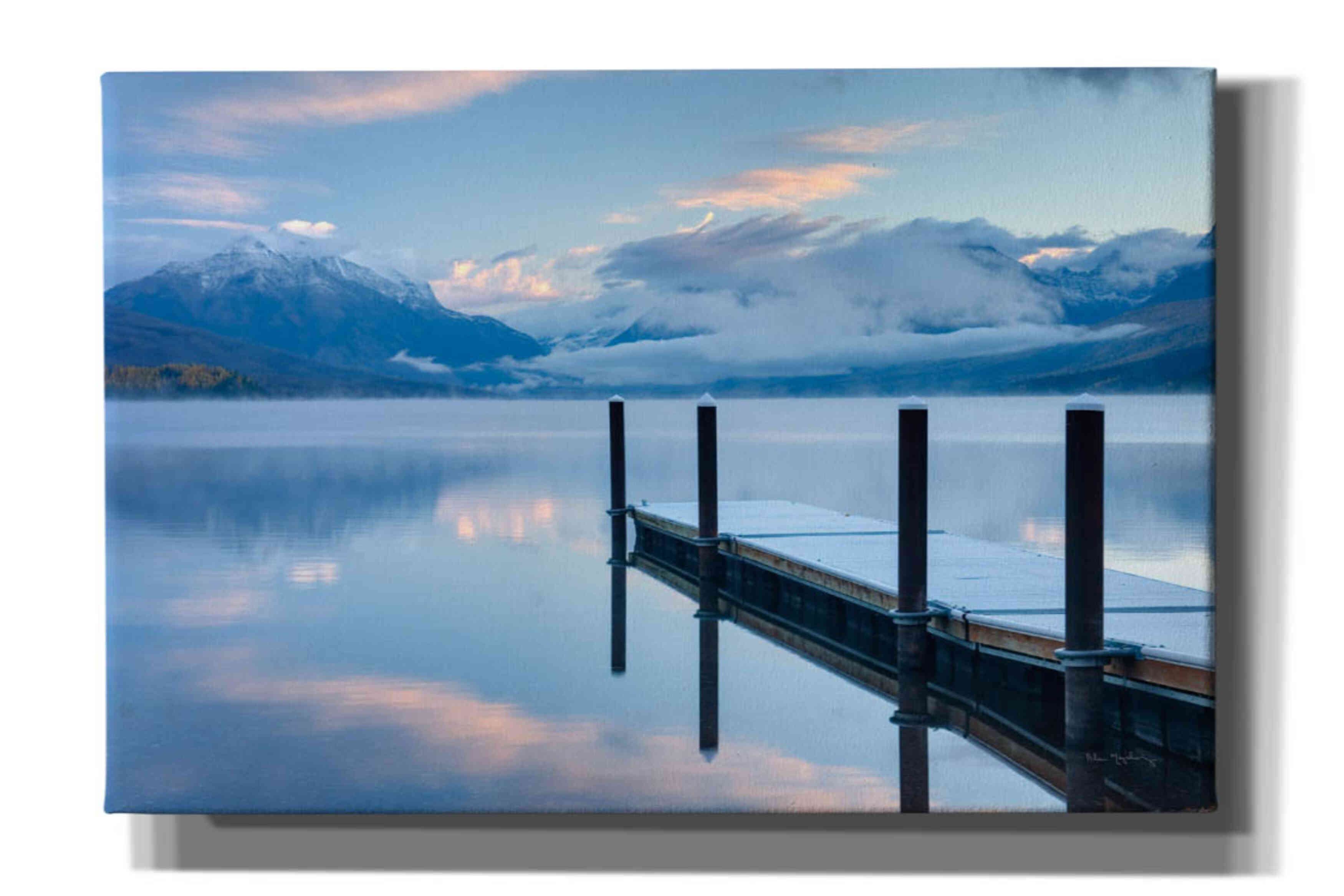'Lake Mcdonald Dock' by Alan Majchrowicz, Giclee Canvas Wall Art