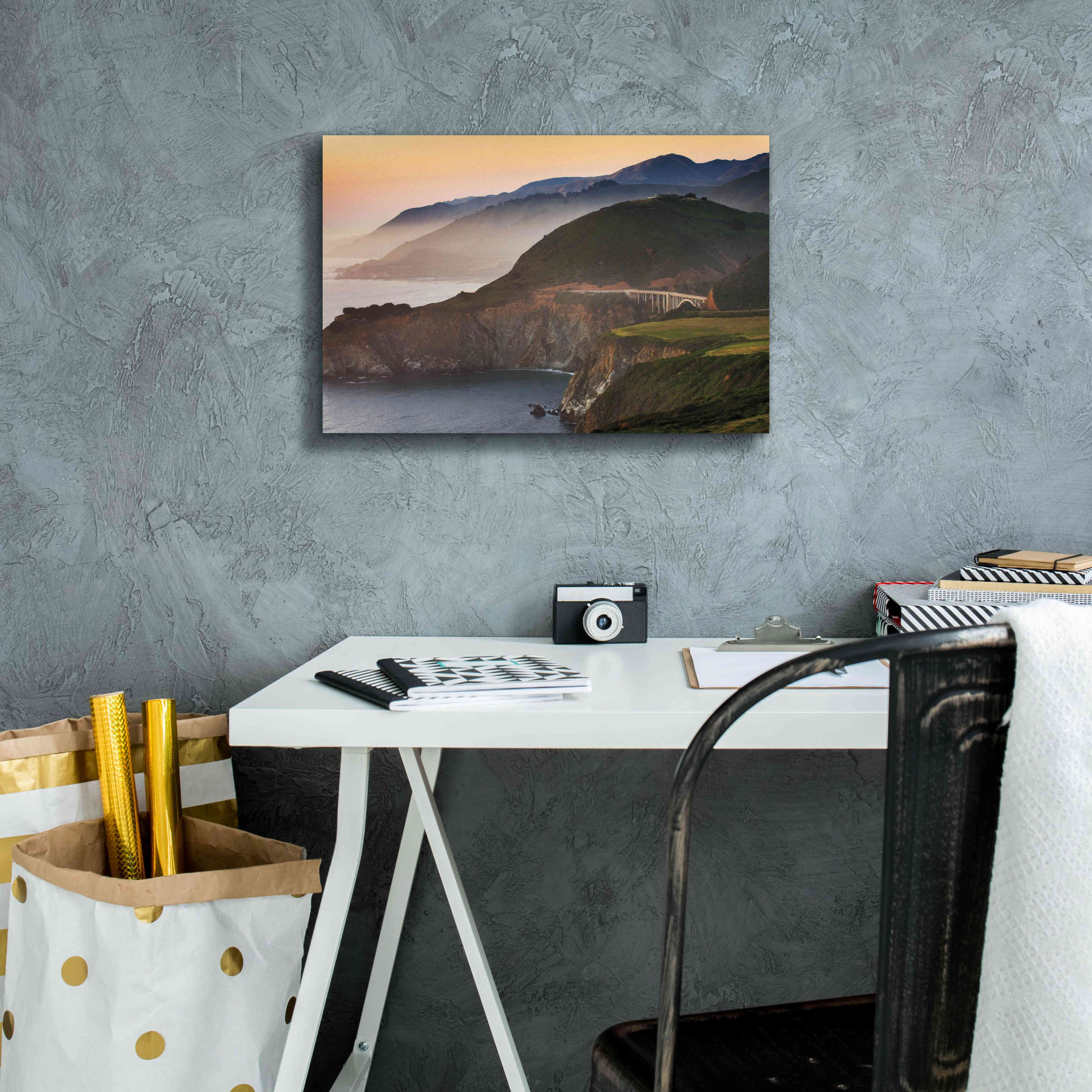 'Big Sur I' by Alan Majchrowicz, Giclee Canvas Wall Art,18x12
