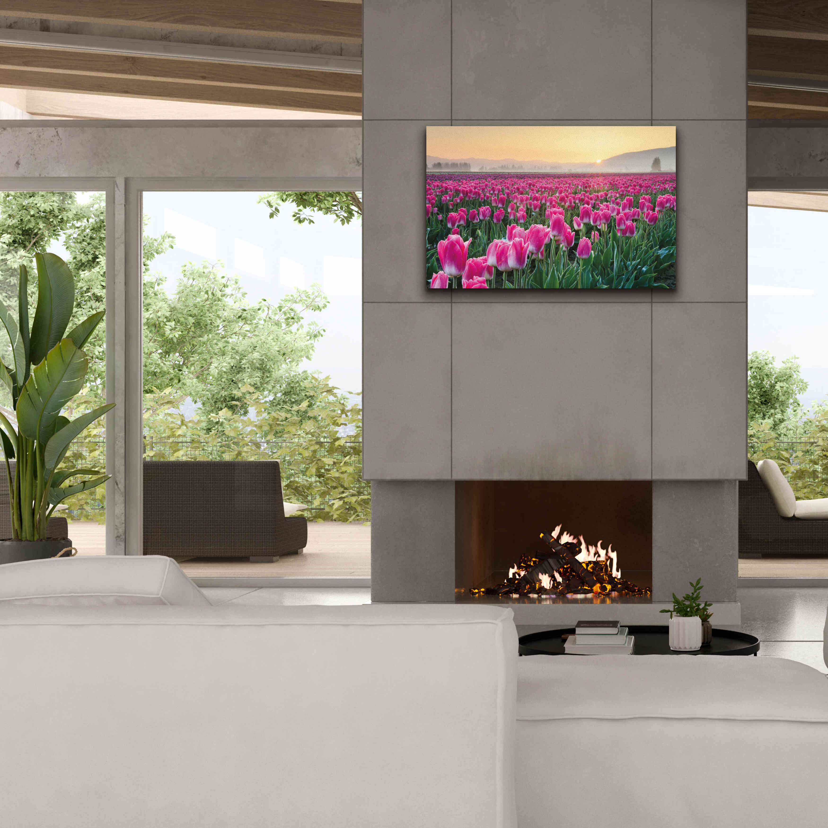'Skagit Valley Tulips I' by Alan Majchrowicz, Giclee Canvas Wall Art,40x26