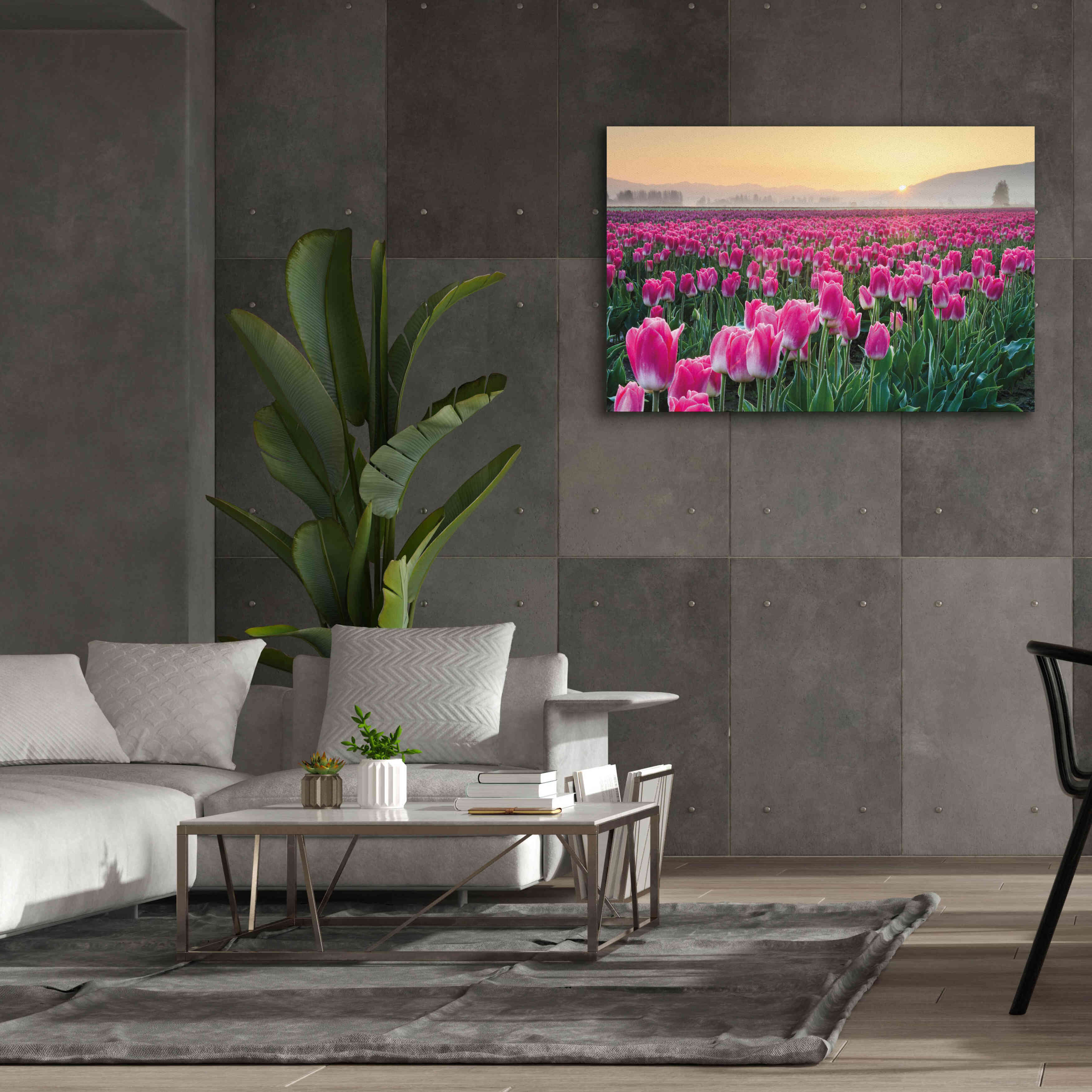 'Skagit Valley Tulips I' by Alan Majchrowicz, Giclee Canvas Wall Art,60x40