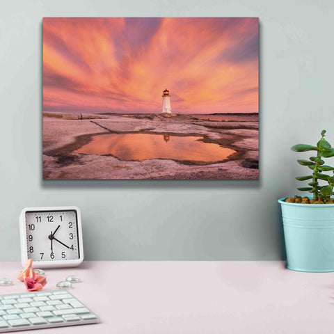 Image of 'Peggys Cove Nova Scotia Crop' by Alan Majchrowicz,Giclee Canvas Wall Art,16x12