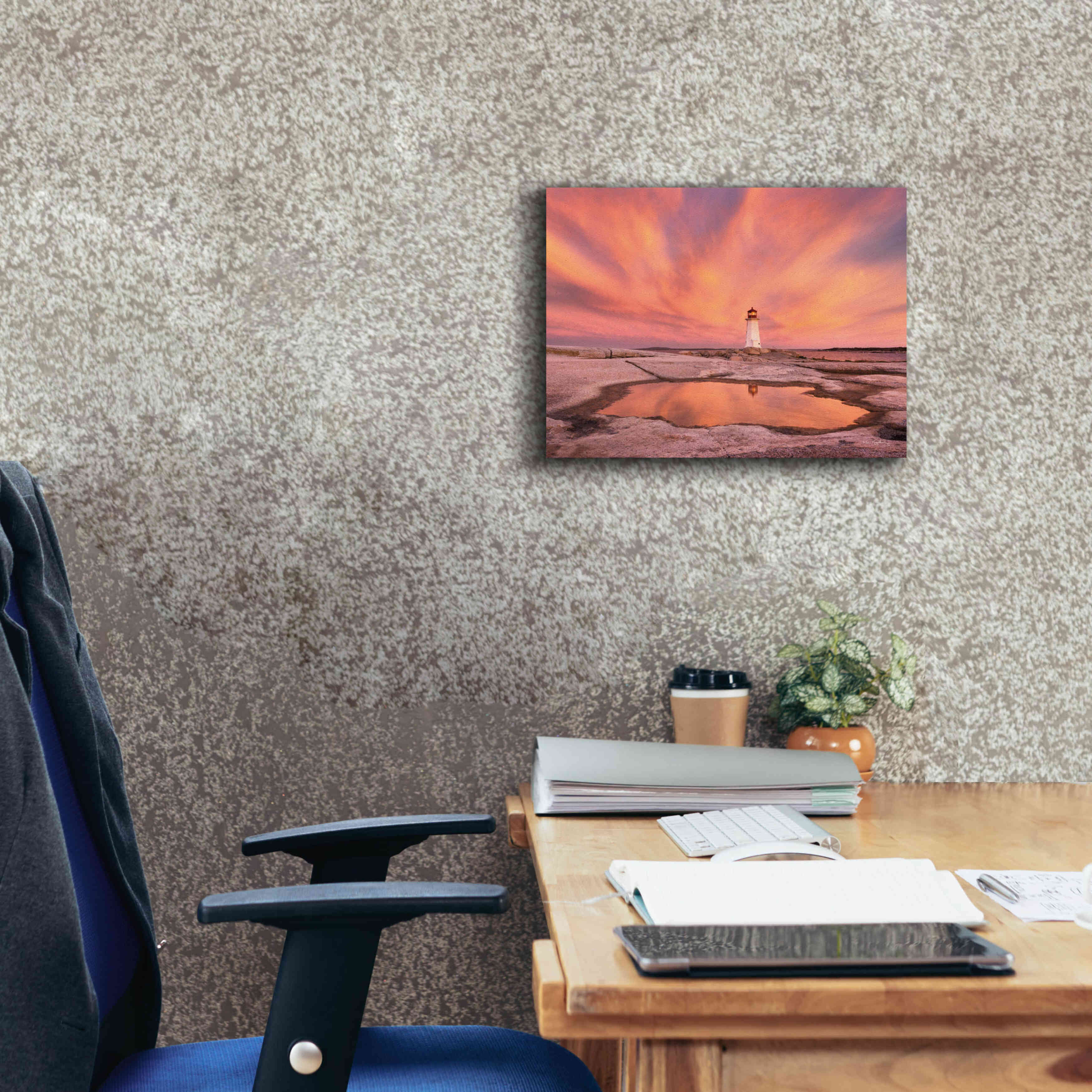 'Peggys Cove Nova Scotia Crop' by Alan Majchrowicz,Giclee Canvas Wall Art,16x12