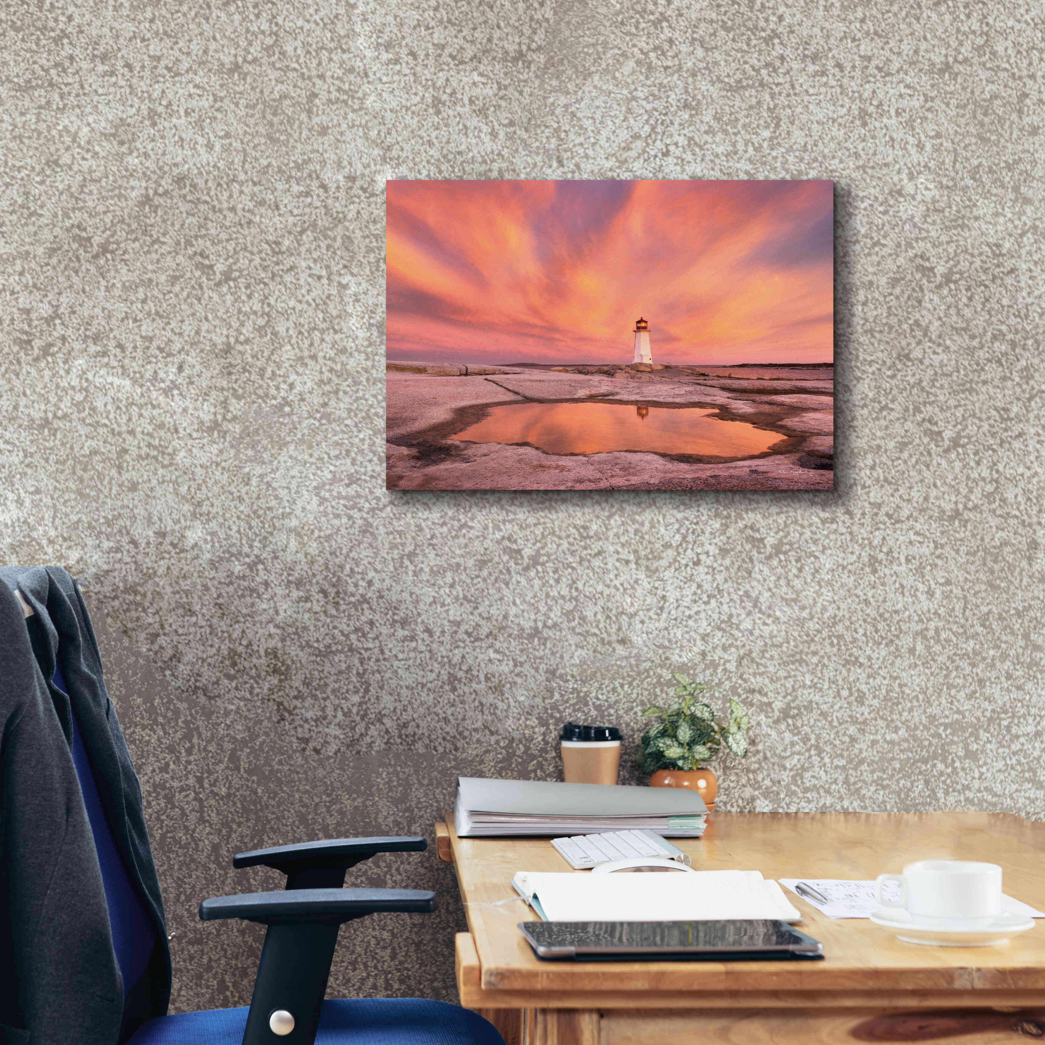 'Peggys Cove Nova Scotia Crop' by Alan Majchrowicz,Giclee Canvas Wall Art,26x18