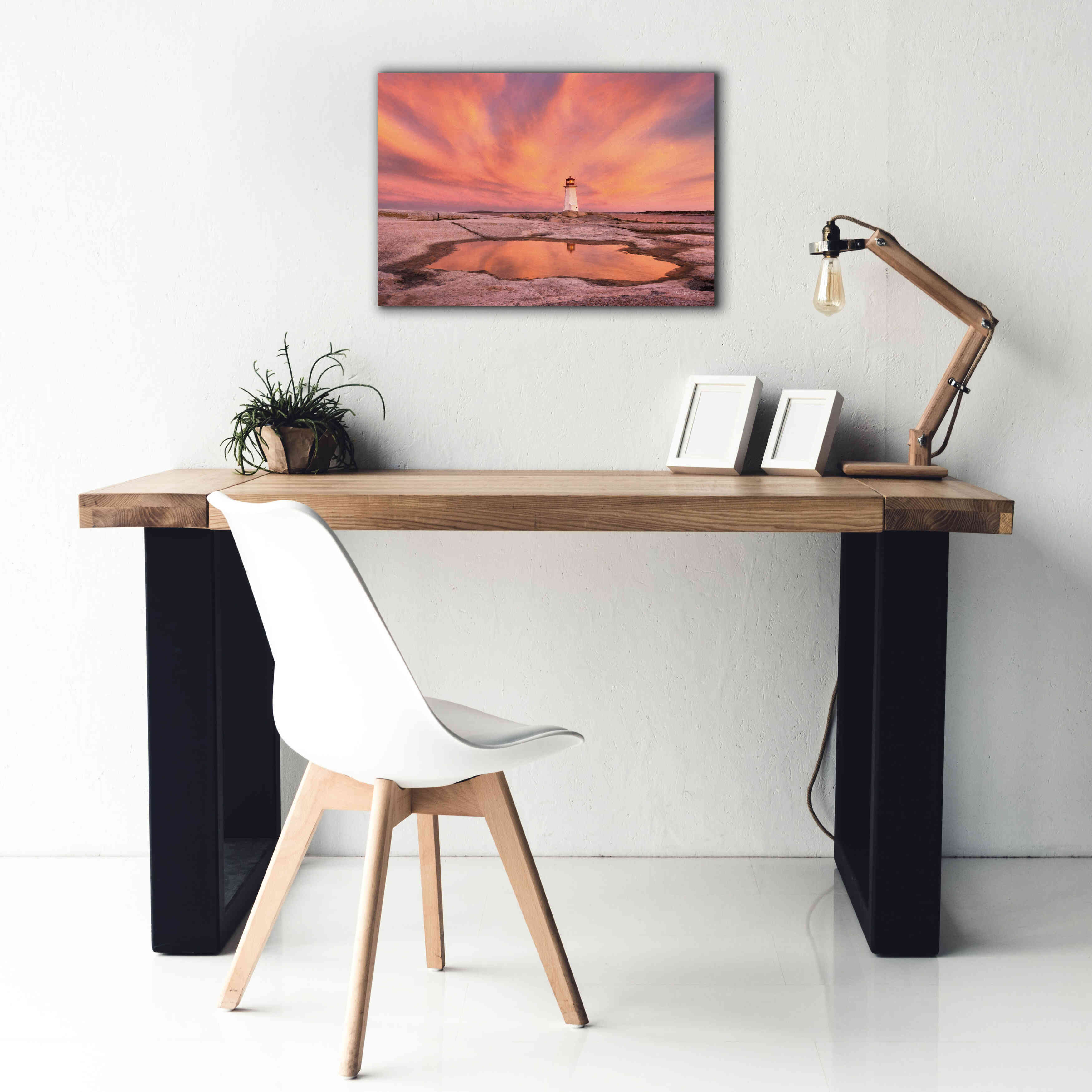 'Peggys Cove Nova Scotia Crop' by Alan Majchrowicz,Giclee Canvas Wall Art,26x18