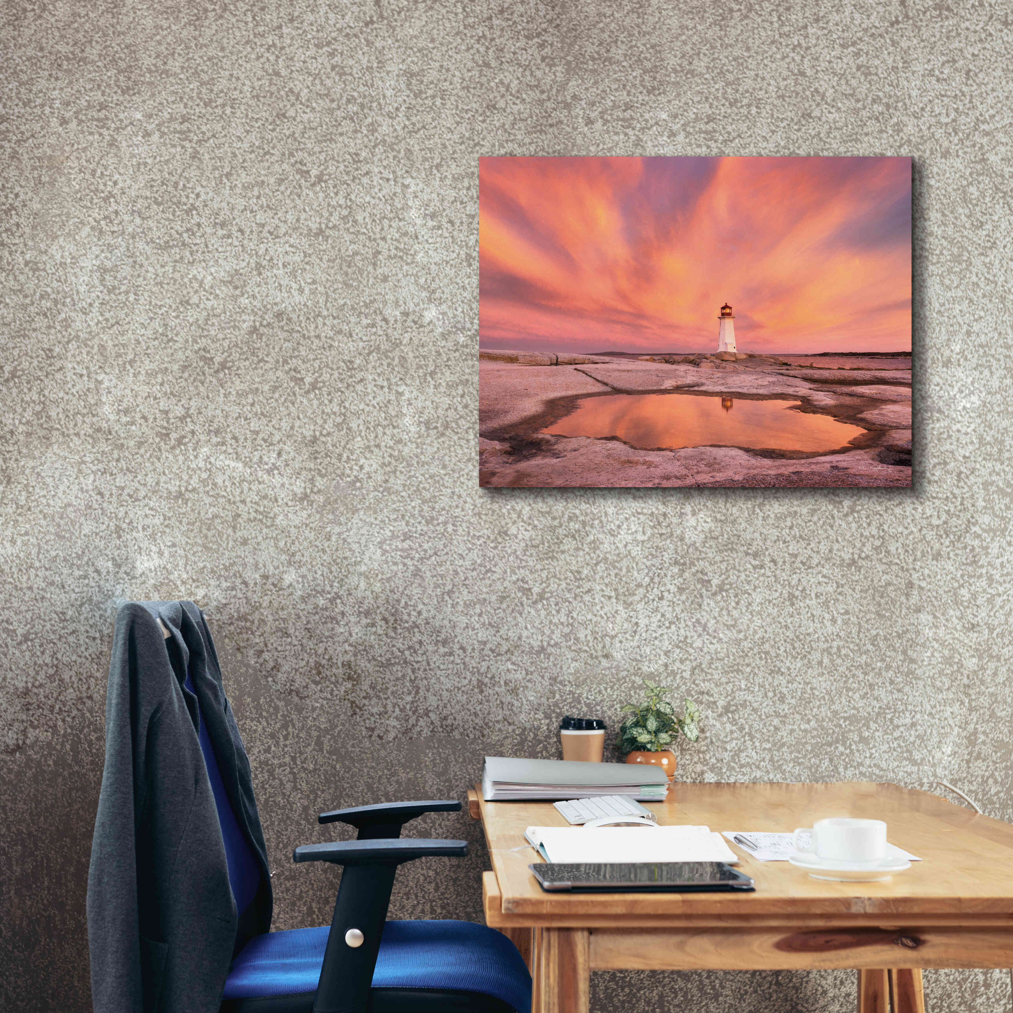 'Peggys Cove Nova Scotia Crop' by Alan Majchrowicz,Giclee Canvas Wall Art,34x26