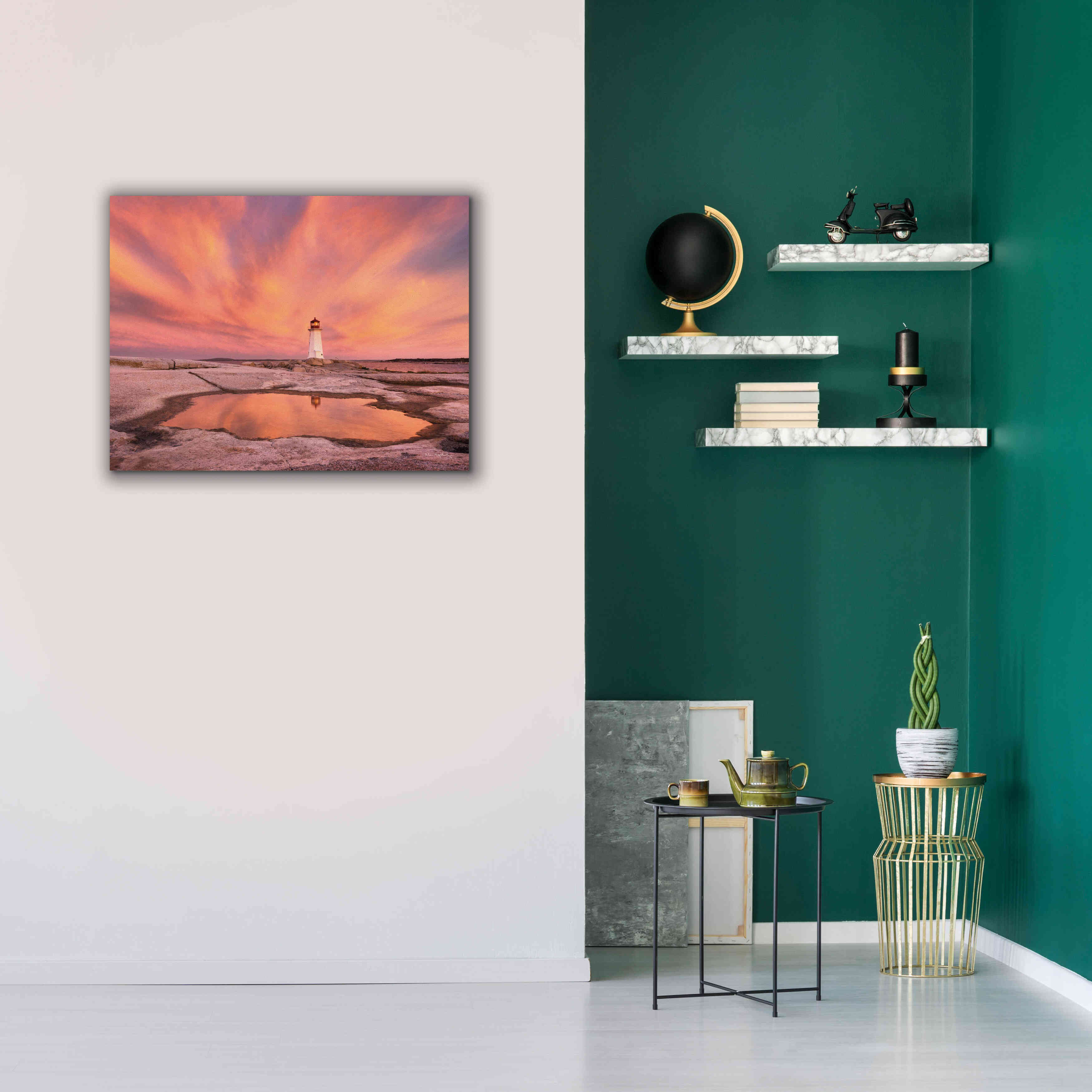 'Peggys Cove Nova Scotia Crop' by Alan Majchrowicz,Giclee Canvas Wall Art,34x26