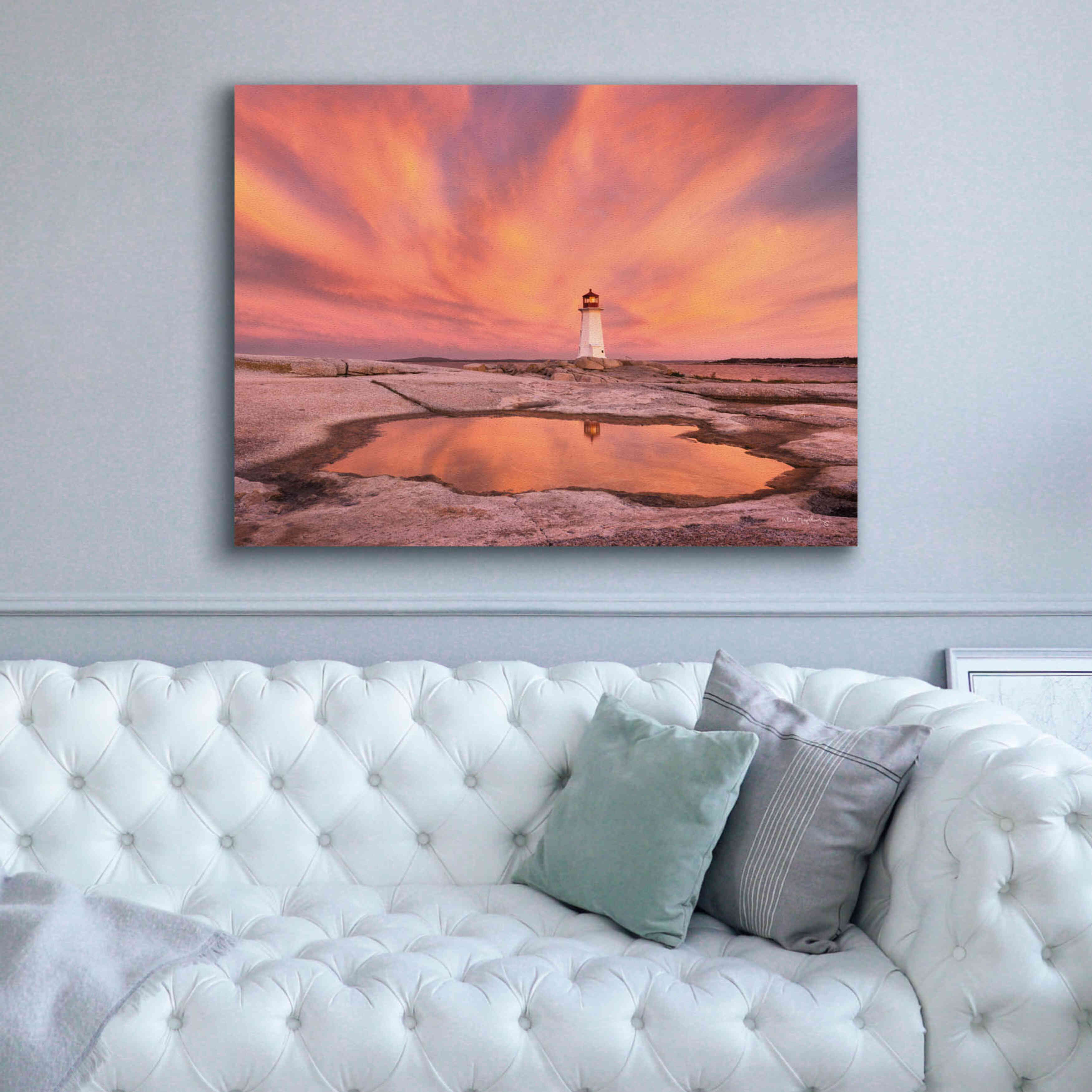 'Peggys Cove Nova Scotia Crop' by Alan Majchrowicz,Giclee Canvas Wall Art,54x40