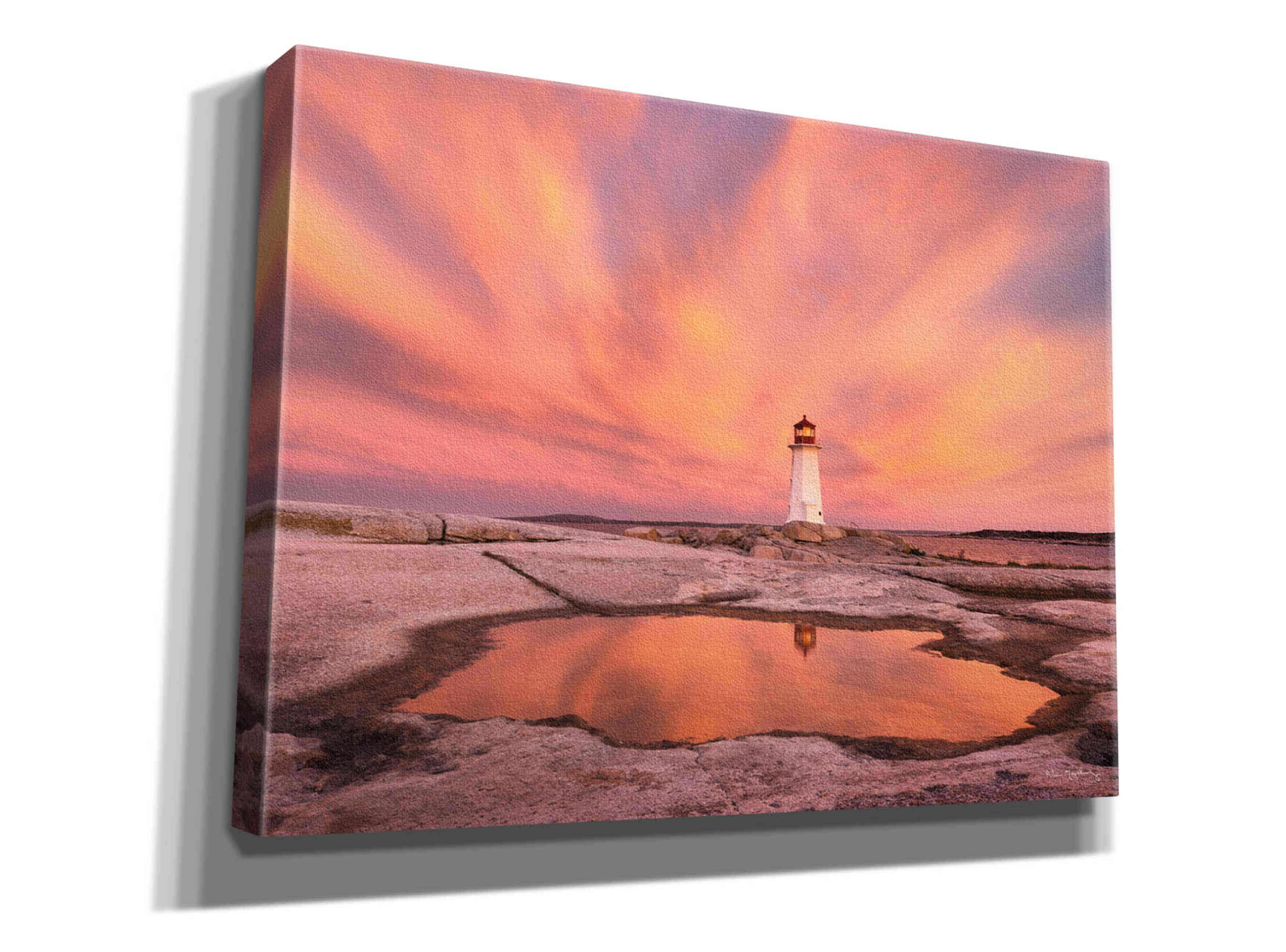 'Peggys Cove Nova Scotia Crop' by Alan Majchrowicz,Giclee Canvas Wall Art
