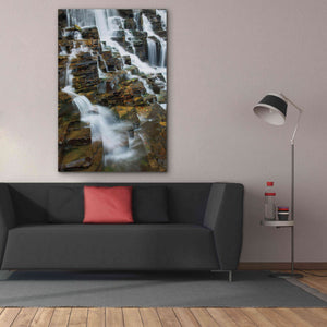 'Falls on McDonald Creek color' by Alan Majchrowicz,Giclee Canvas Wall Art,40x60