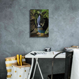 'Corkscrew Falls Ohio' by Alan Majchrowicz,Giclee Canvas Wall Art,12x18