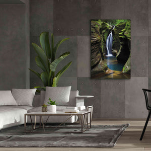 'Corkscrew Falls Ohio' by Alan Majchrowicz,Giclee Canvas Wall Art,40x60