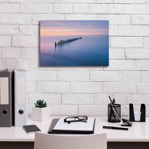 Image of 'Lake Superior Old Pier IV' by Alan Majchrowicz,Giclee Canvas Wall Art,18x12