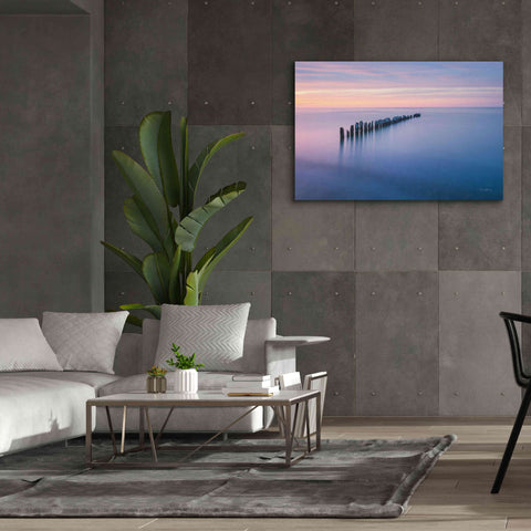 Image of 'Lake Superior Old Pier IV' by Alan Majchrowicz,Giclee Canvas Wall Art,60x40